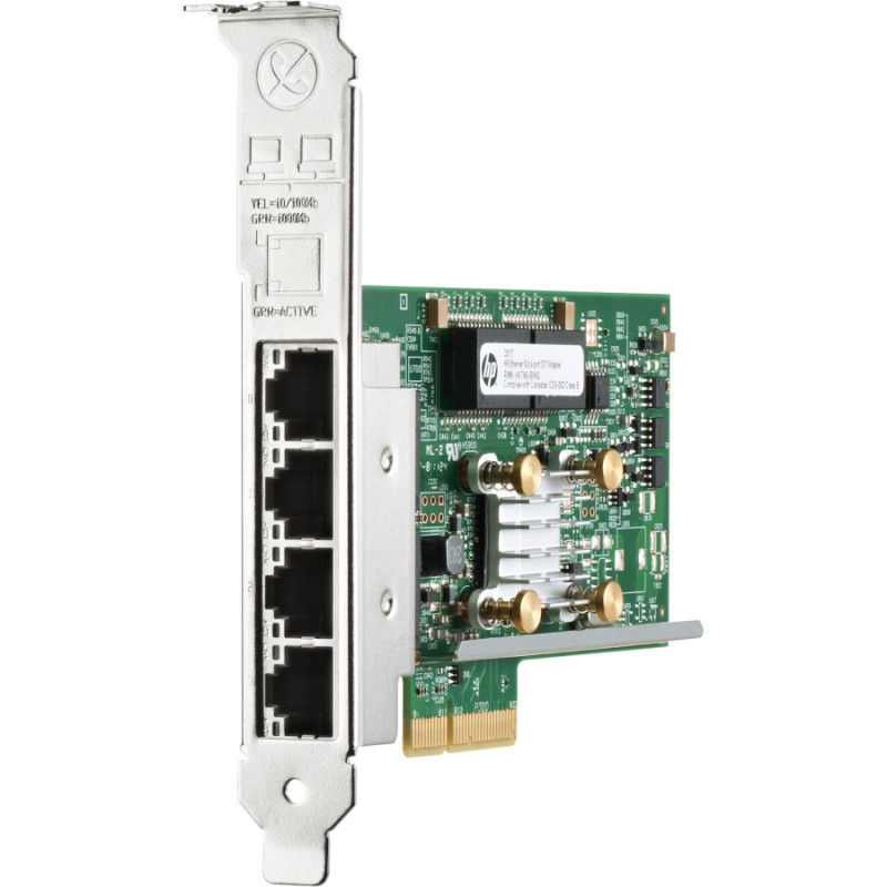Сетевая карта HPE Ethernet 1Gb 4-port BASE-T BCM5719 Adapter (647594-B21)