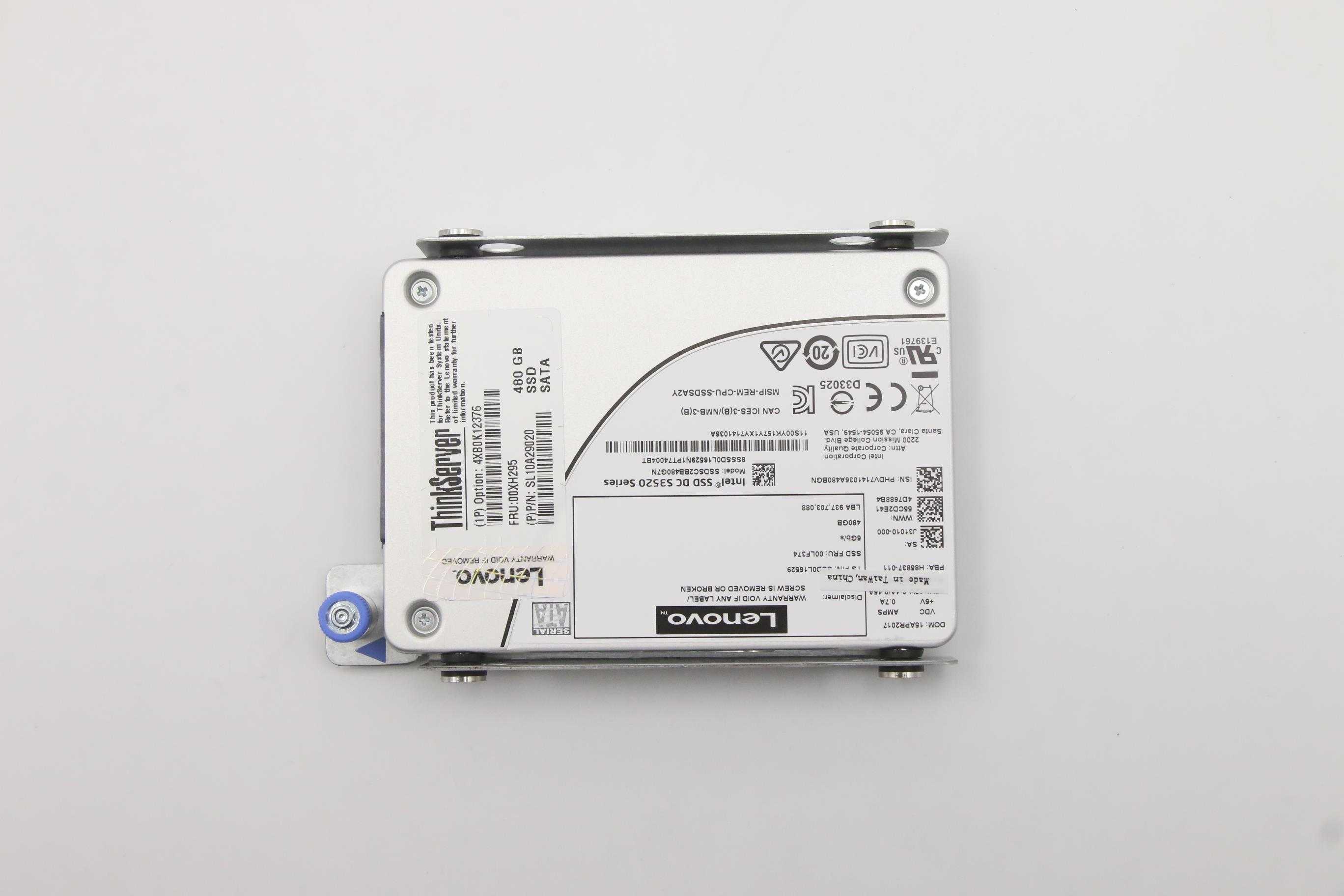 SSD накопитель Lenovo NHS 480G SATA 6G SSD 2.5 (00XH295)