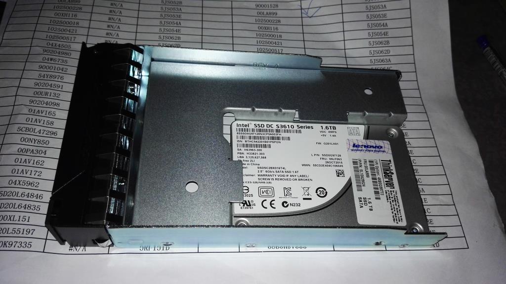 SSD накопитель Lenovo SSD_ASM,1.6T,SATA,6GB,3.5 (00LA899)