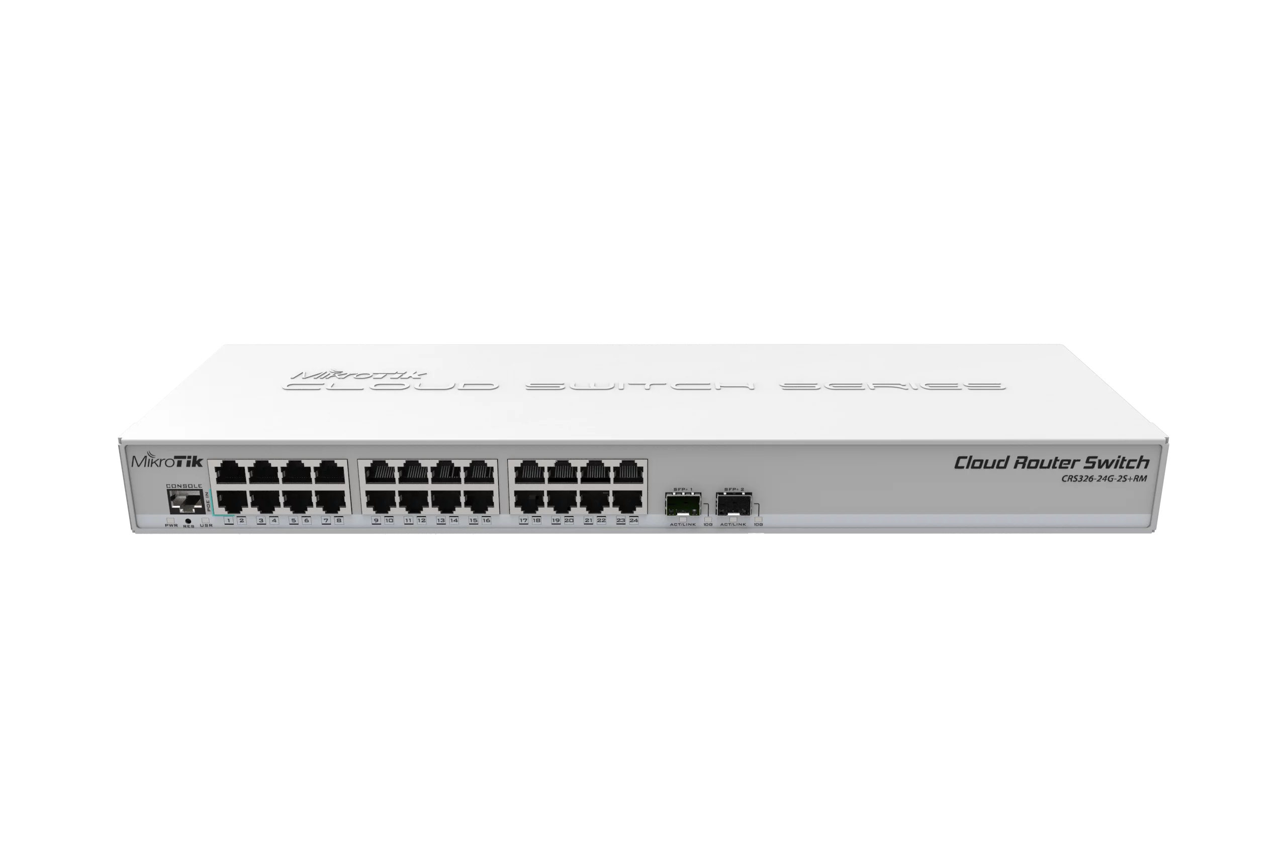 Коммутатор Mikrotik CRS326-24G-2S+RM