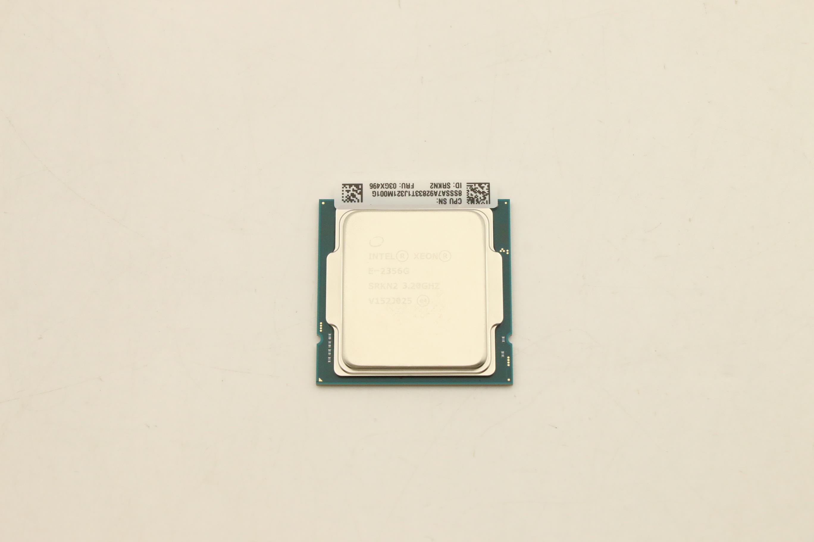 Процессор CPU, Intel, Xeon E-2356G, 6 Cores, 80W, 3.2GHz (03GX496)