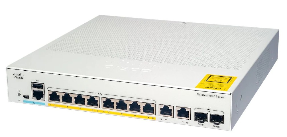 Коммутатор Cisco Catalyst C1000-8T-2G-L