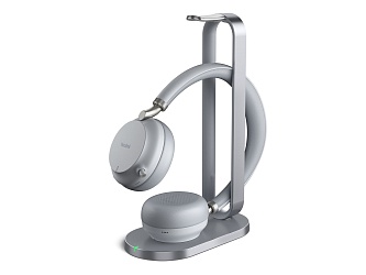 Беспроводная гарнитура Yealink BH72 with Charging Stand Teams Light Gray USB