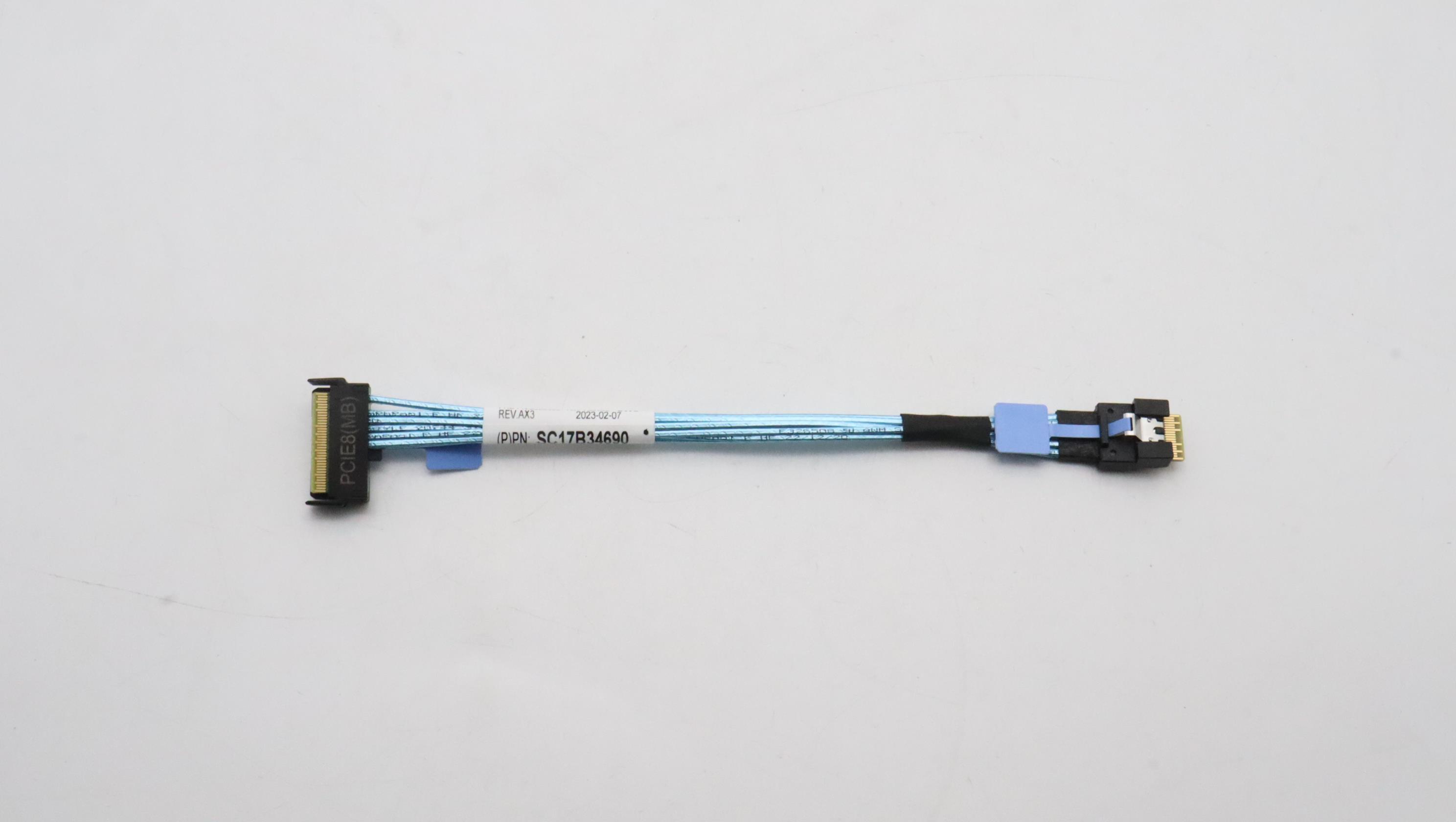 Кабель Lenovo Cable, internal, 7mm cable,PCIE8,Gen3,1U,MCIO8x-SL4x,160mm (03LE062)