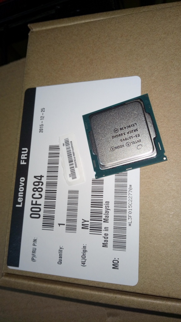 Процессор Intel E3-1270v5 3.6GHz/4C/8M (00FC894)