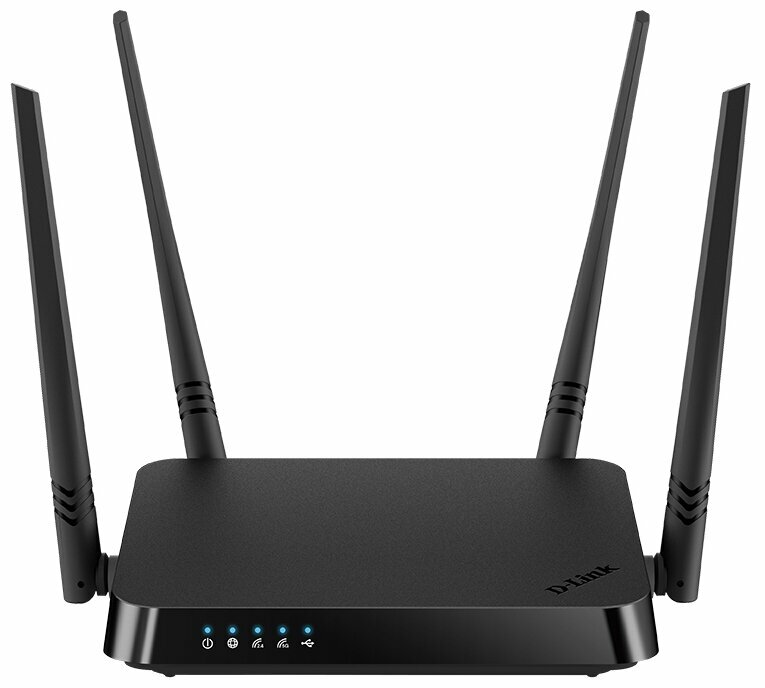 Wi-Fi роутер D-Link DIR-825/I1 RU, черный
