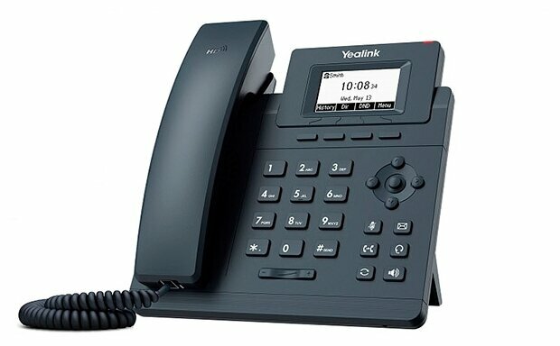 VoIP-телефон Yealink SIP-T30P (без БП) черный