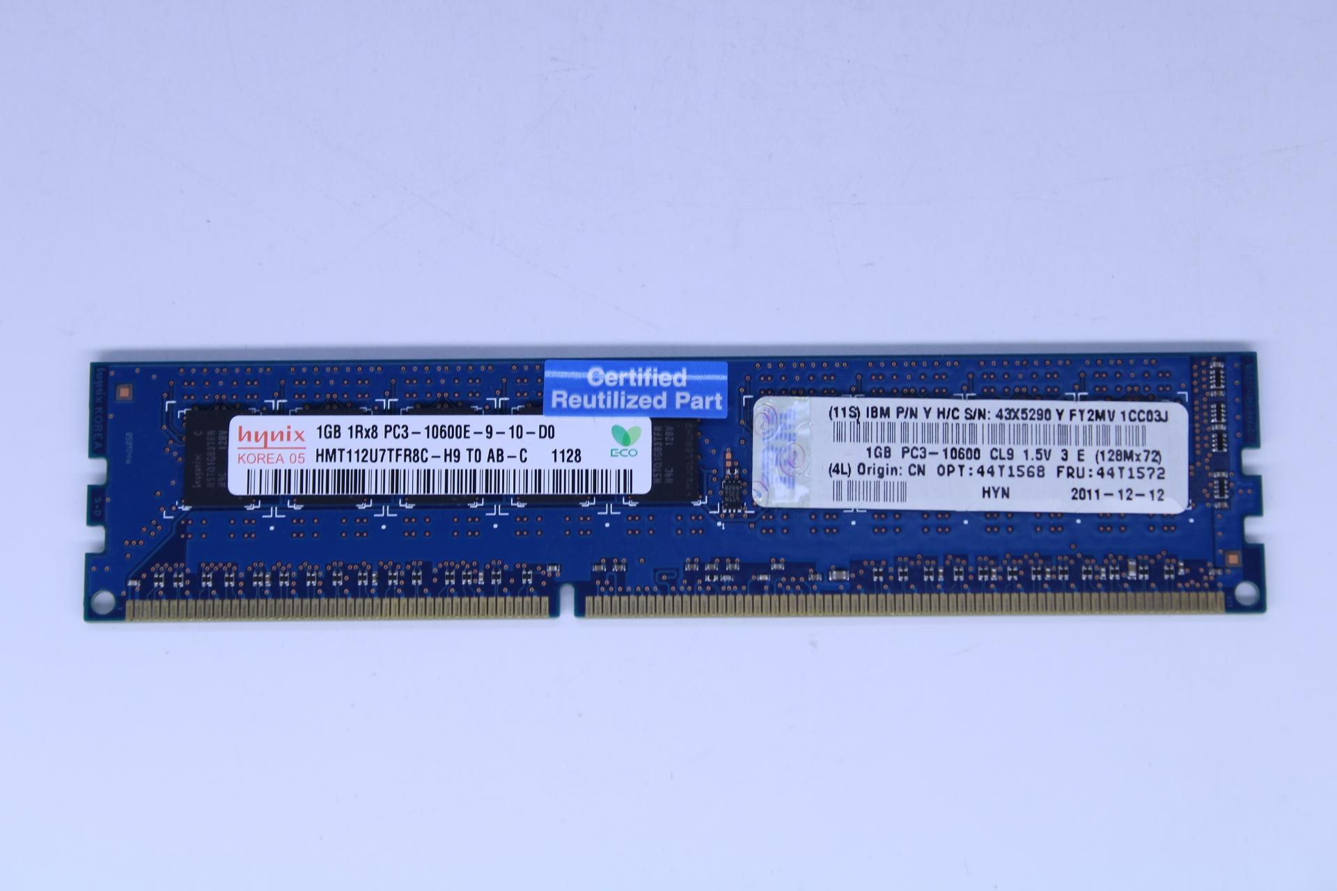 Оперативная память Lenovo 1GB 1Rx8 1GBIT (44T1572)