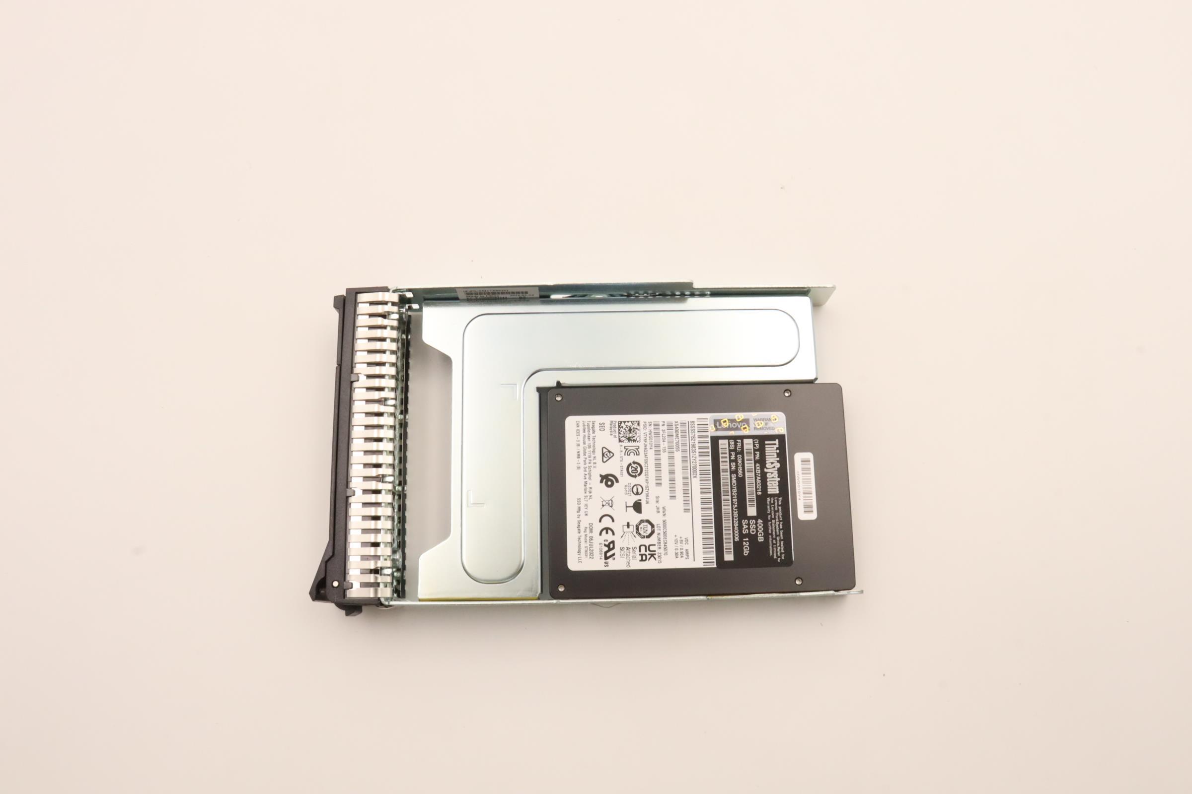 SSD накопитель Lenovo ThinkSystem 3.5" Nytro 3750 400GB Write Intensive SAS 12Gb HS SSD (03KH560)
