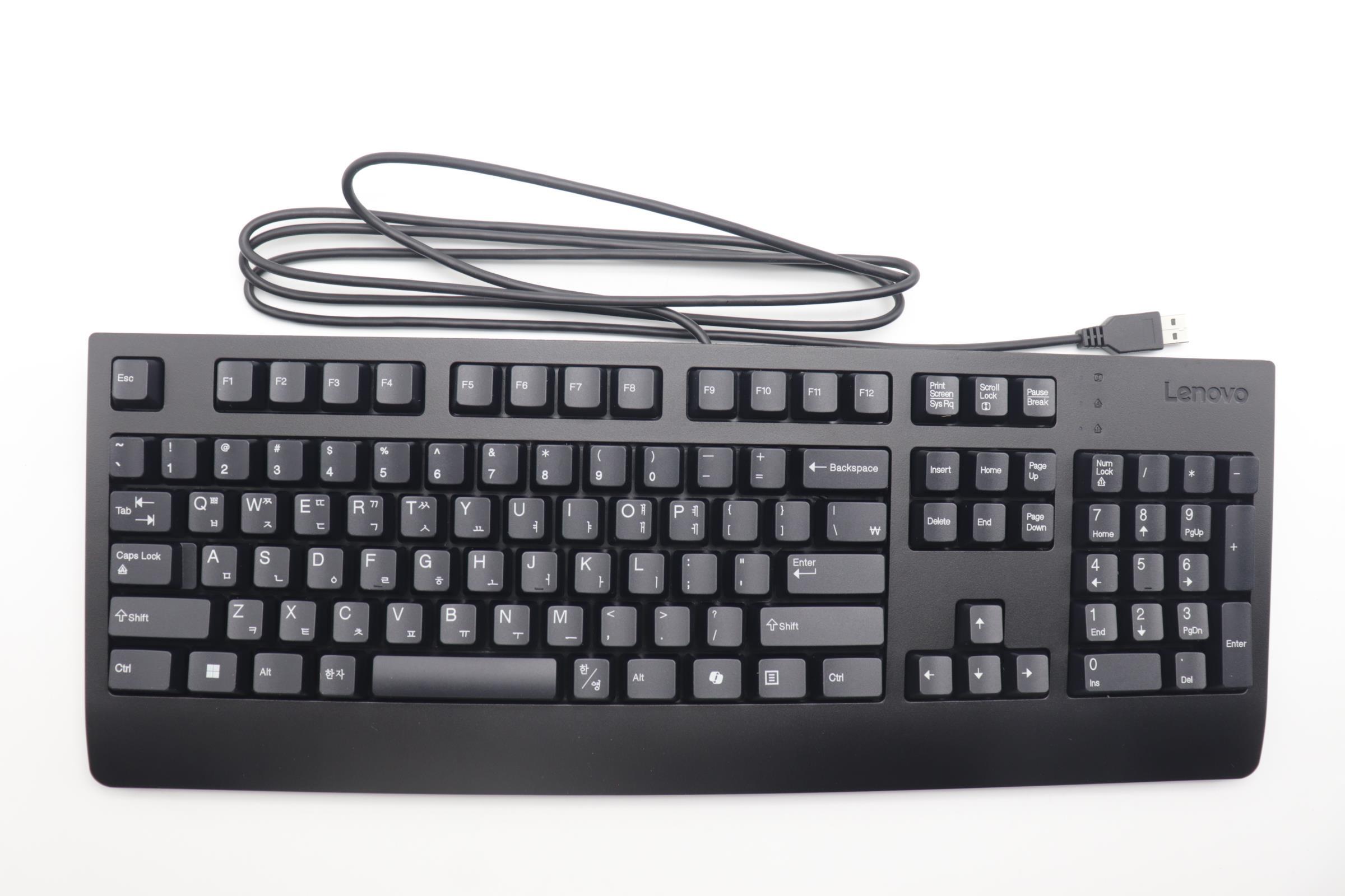 Клавиатура Lenovo AI Keyboard External,USB,Korean,Black (5D50U84639)