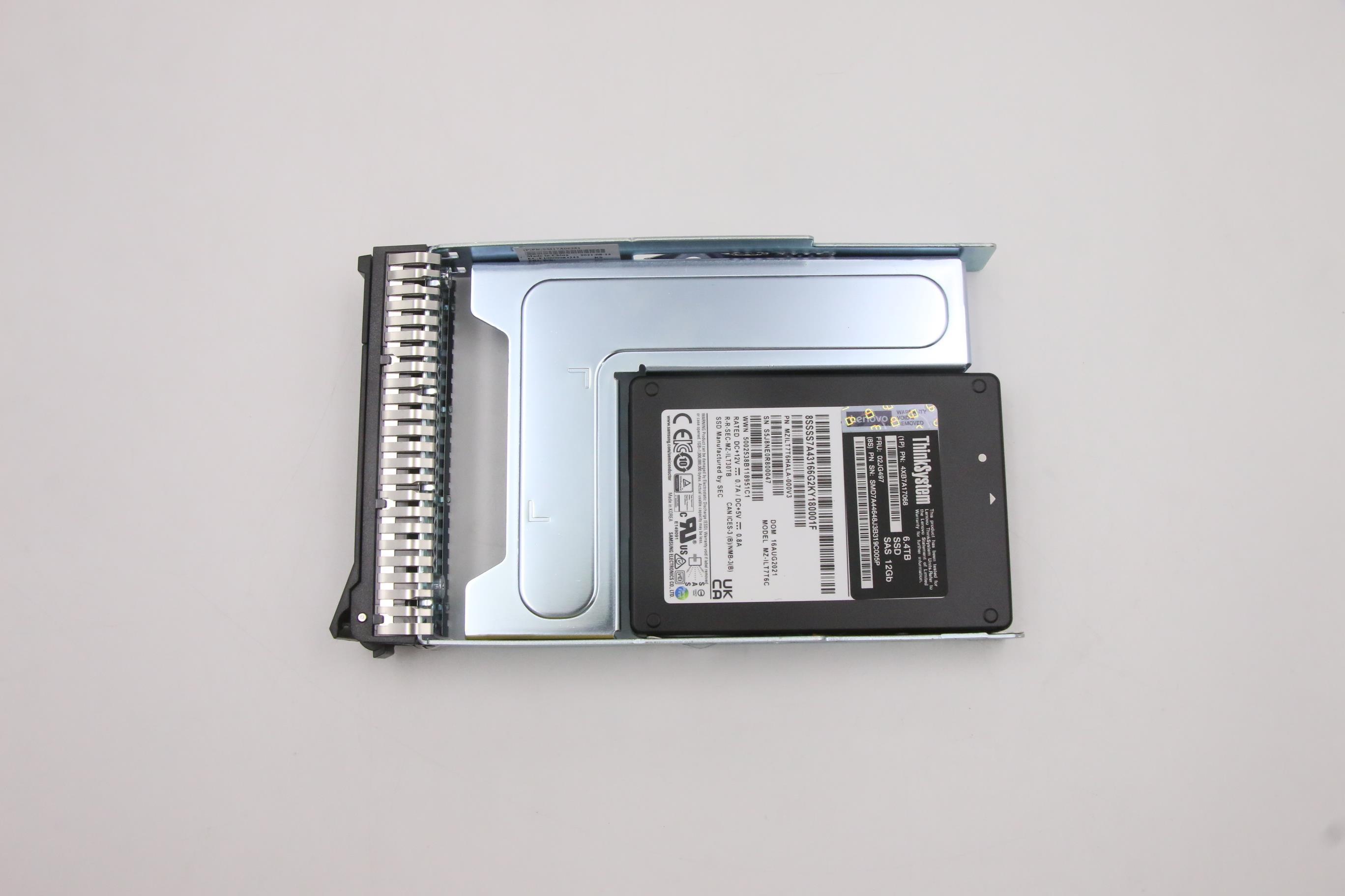 SSD накопитель Lenovo ThinkSystem 3.5" PM1645a 6.4TB Mainstream SAS 12Gb Hot Swap SSD (02JG497)