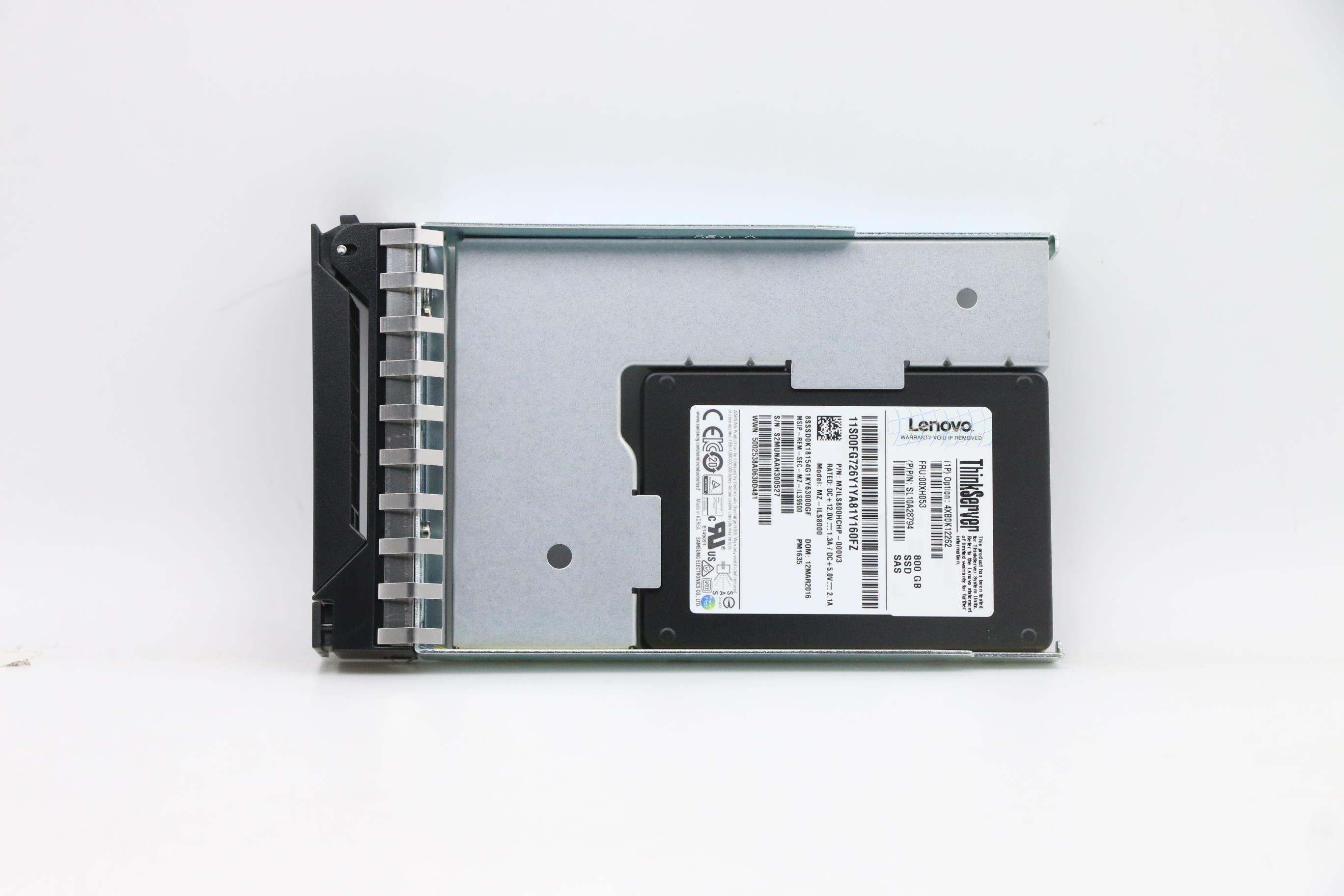 SSD накопитель Lenovo HS 800G SAS SSD,12Gb/s, 3.5 ASM (00XH053)