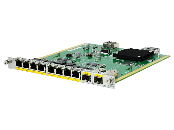 Модуль HPE FlexNetwork MSR 8-port 10/100/1000BASE-T/2-port 1000BASE-X (Combo) Switch HMIM Module (JG741A)