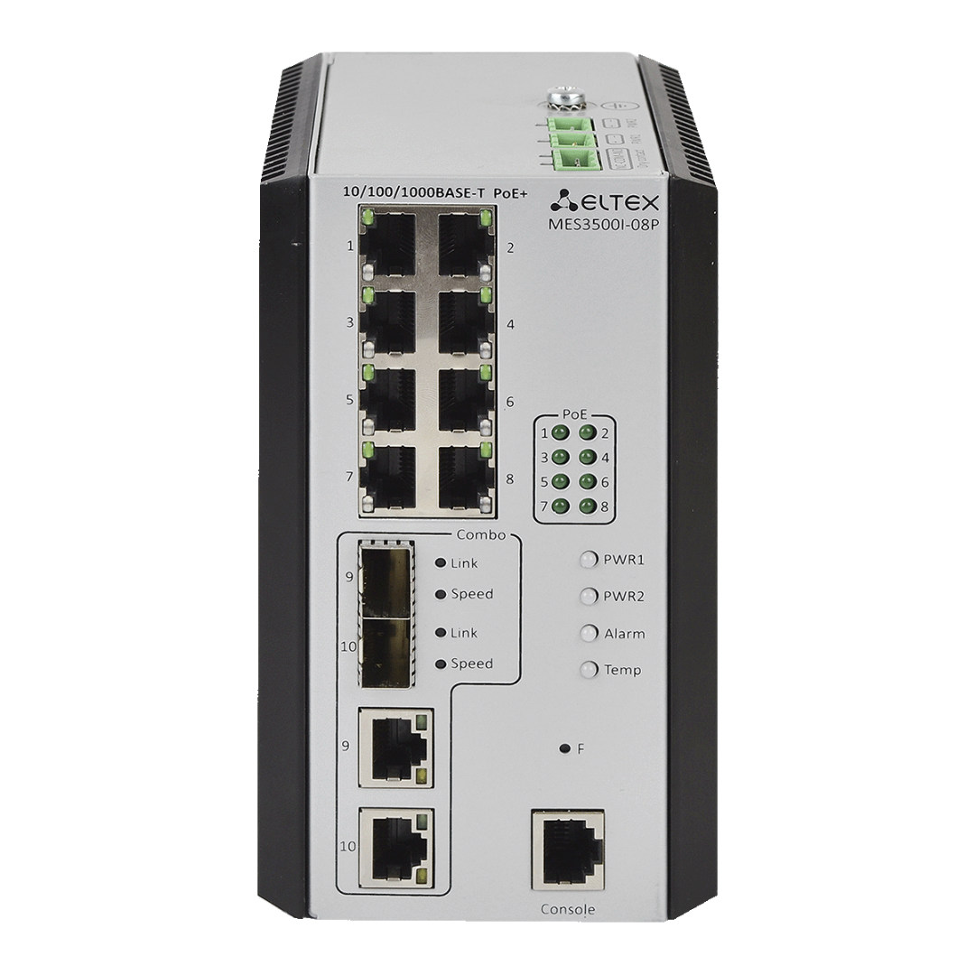 Промышленный Коммутатор Eltex MES3500I-08P