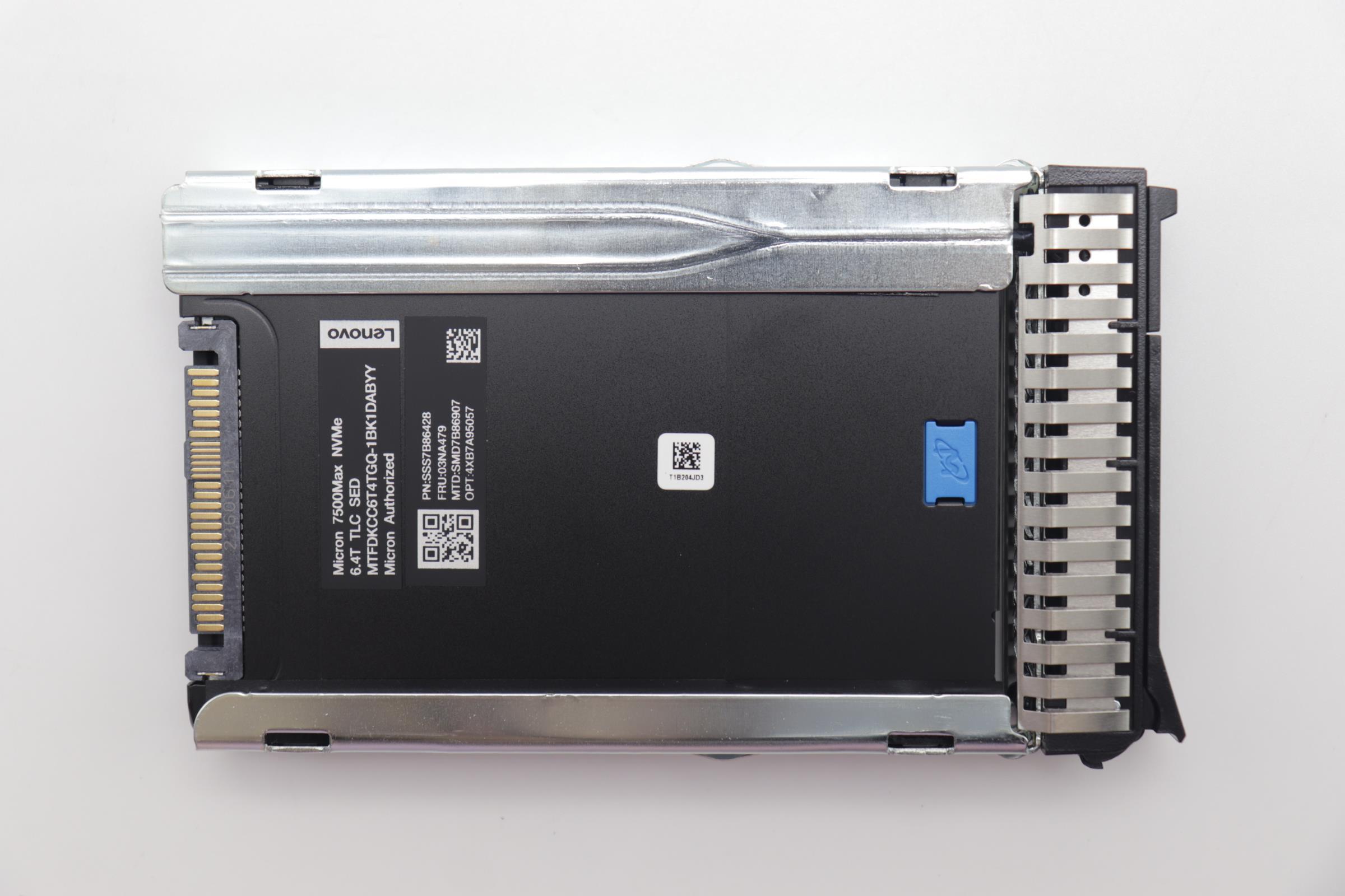 SSD накопитель Lenovo ThinkSystem 2.5" U.3 7500 MAX 6.4TB Mixed Use NVMe PCIe 4.0 x4 HS SSD (03NA479)