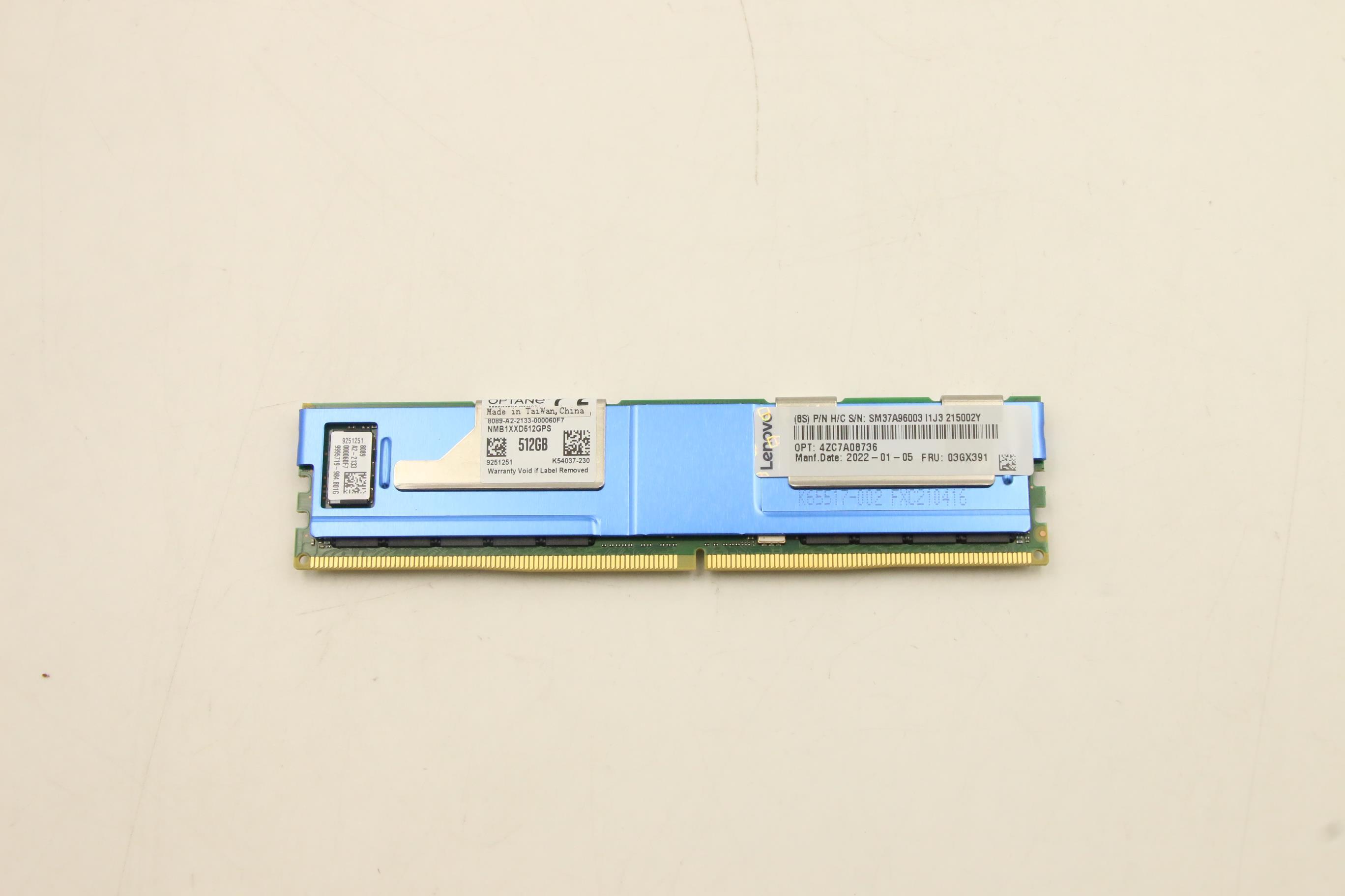 Оперативная память Persistent Memory, Intel Optane 512GB, TruDDR4 3200MHz (1.2V) (03GX391)