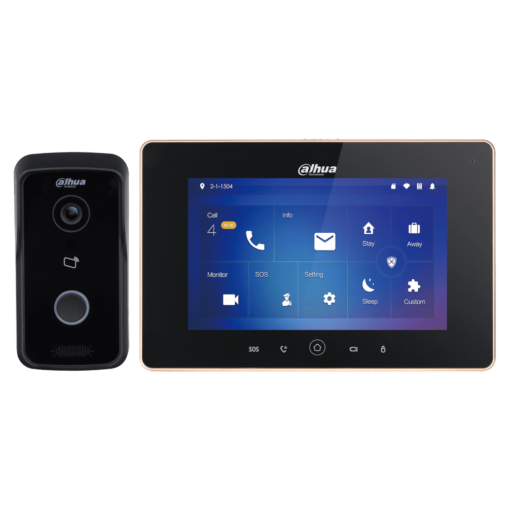 Видеодомофон Dahua VTK-VTO2111D-WP-VTH5221D