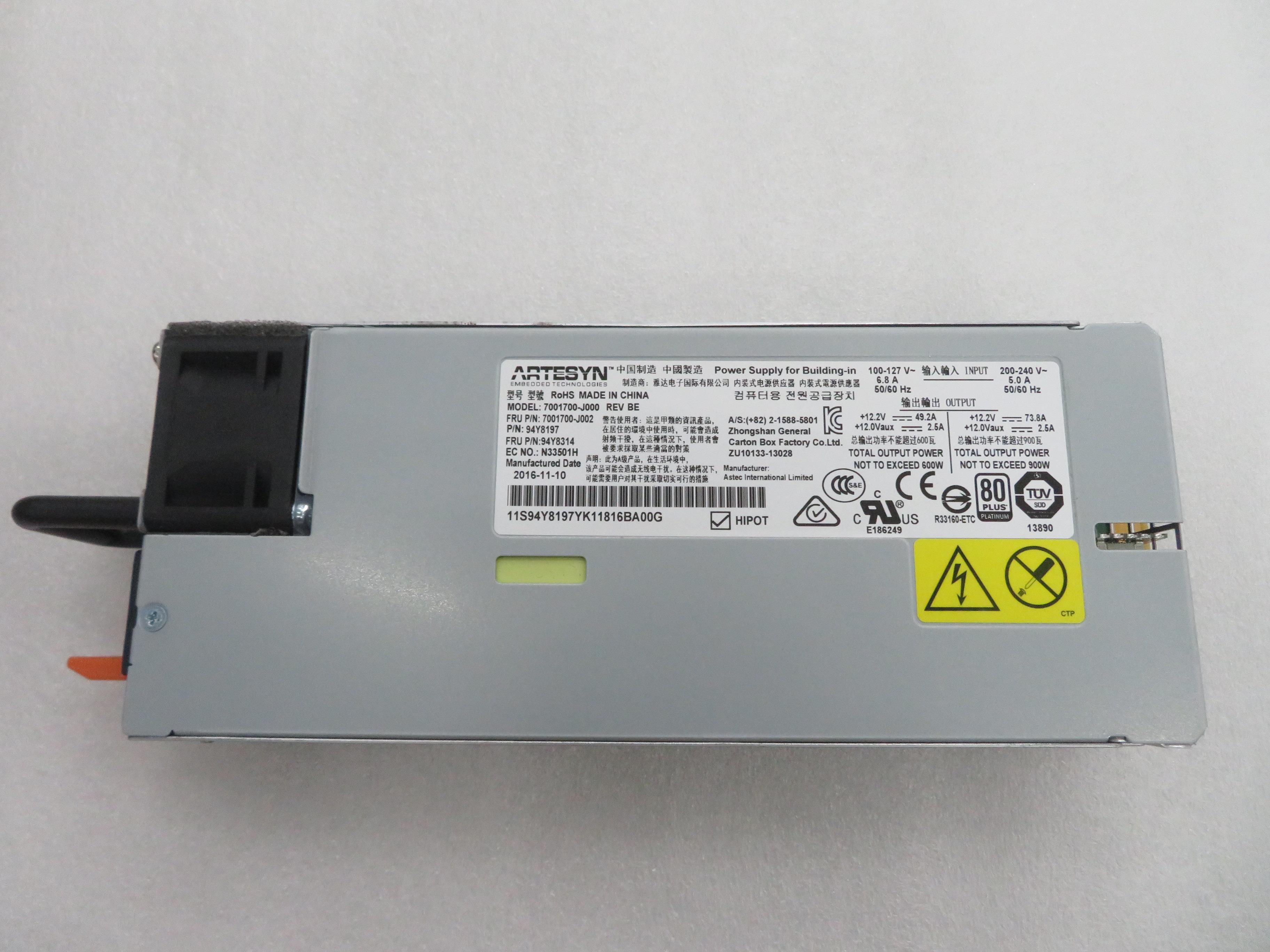 Блок питания Lenovo FRU - 900W (94Y8314)