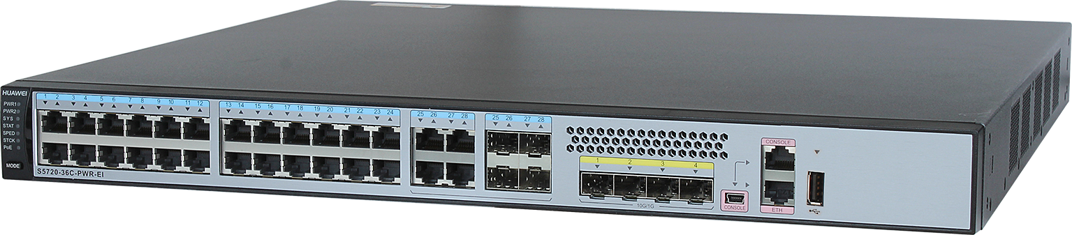 Коммутатор Huawei S5720-36C-PWR-EI-DC