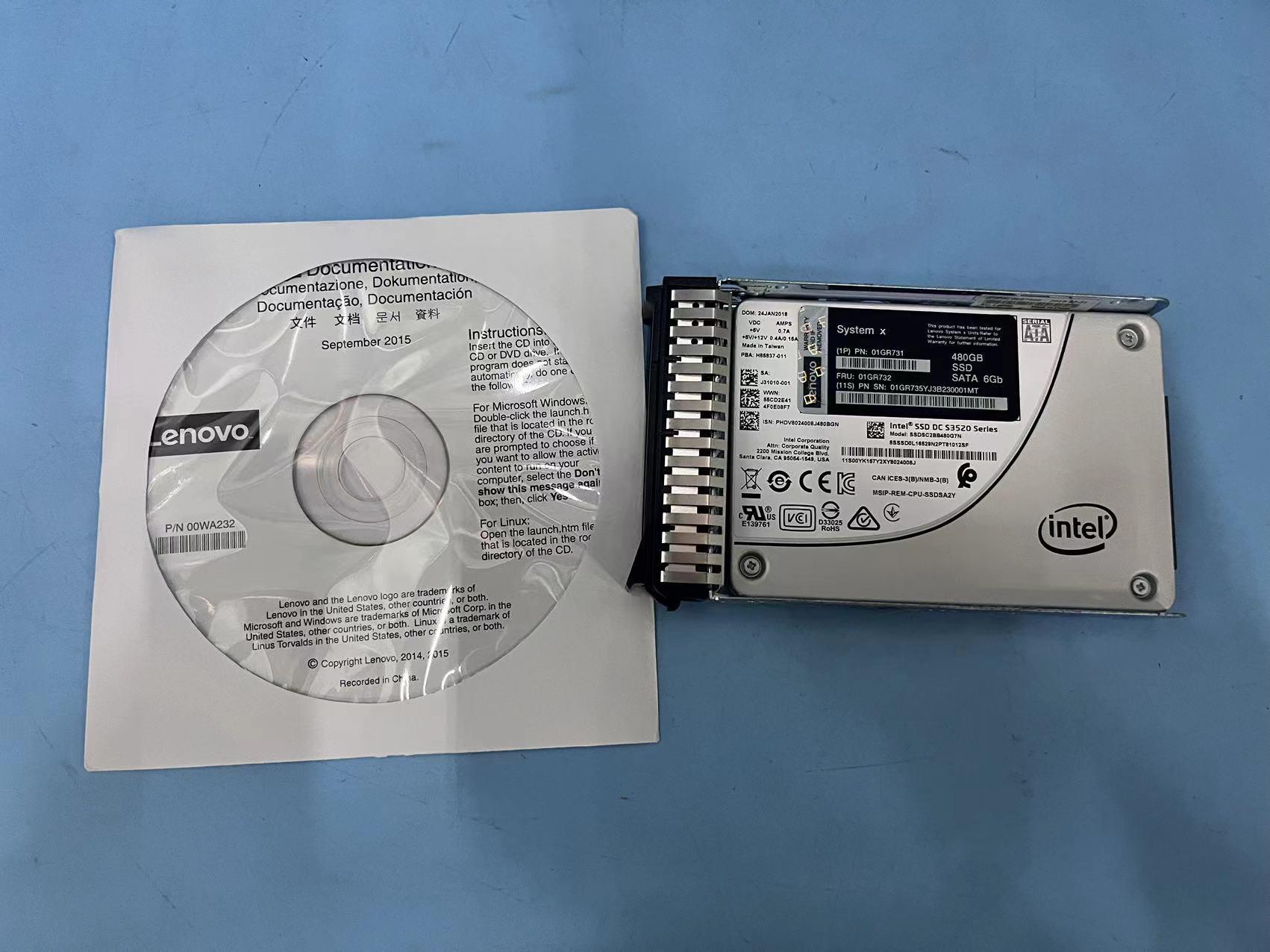 SSD накопитель Lenovo 480GBSATAG3HS (01GR732)