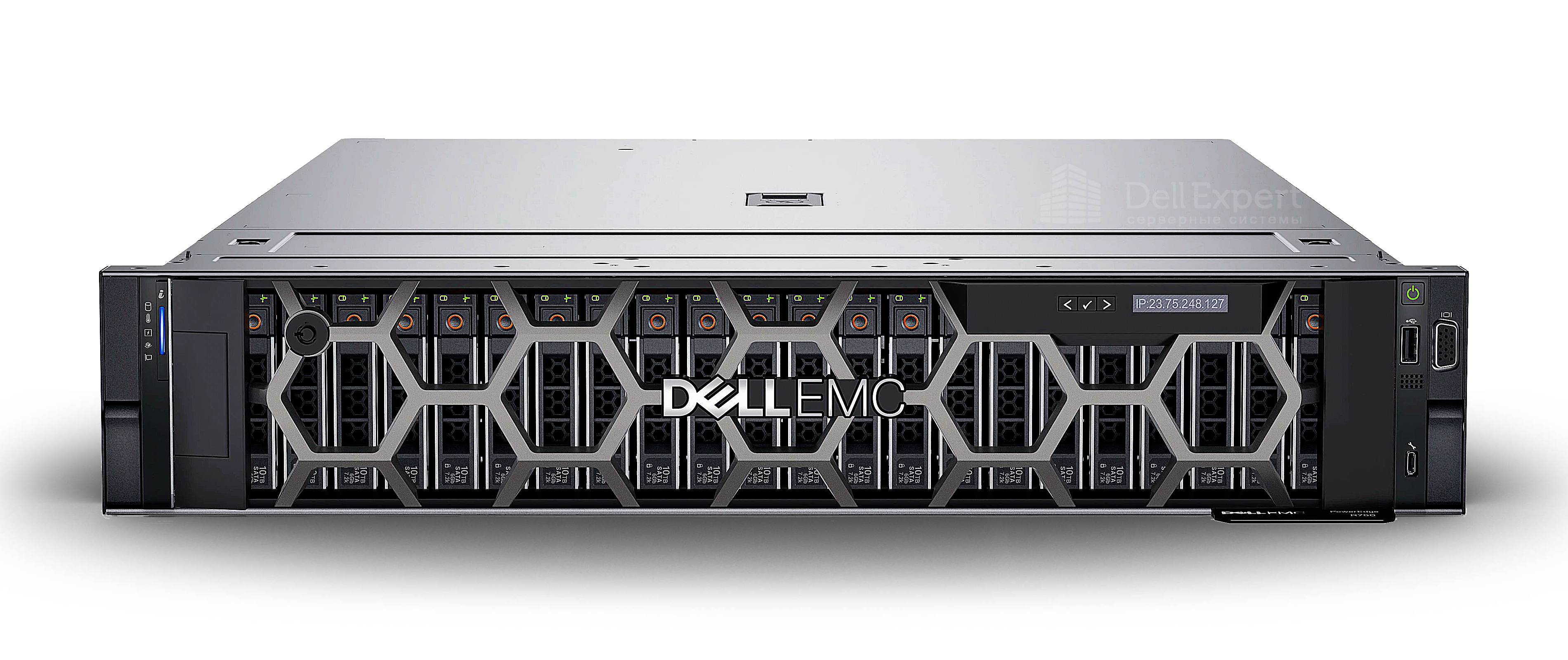Сервер Dell PowerEdge R750 (up to 12x3.5″ SAS/SATA) rack 2U / iDRAC9 Enterprise/ Rails / Bezel / 3Y WR / 2 x Intel Xeon Gold 6354 18C 205W 3.0GHz / 16 x 64GB RDIMM, 3200MT/s, Dual Rank, 16Gb / 1 x 480GB SSD SATA Mix Use 6Gbps 2.5" in 3.5" Carrier / 1 x PE