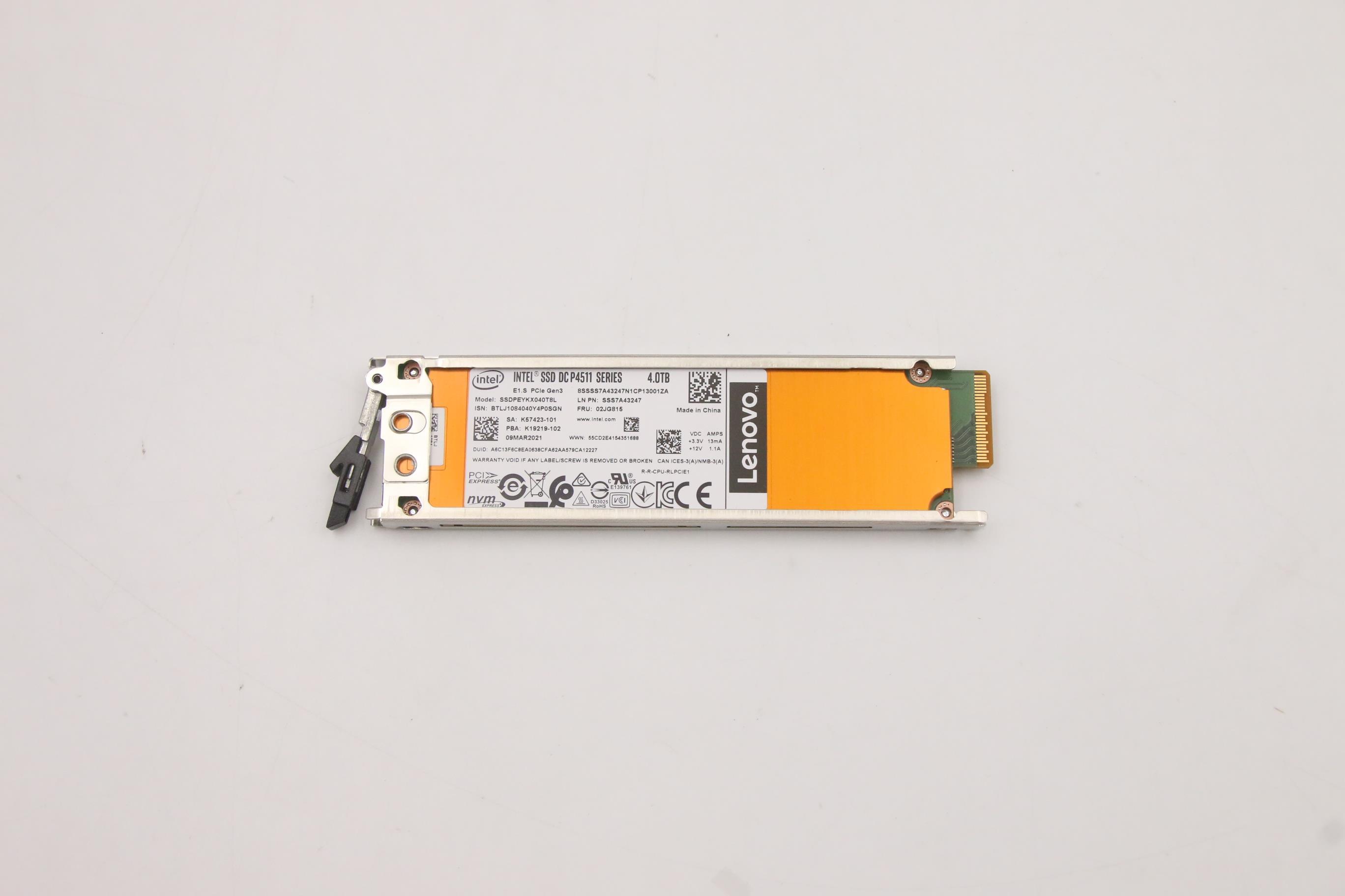 SSD накопитель Intel P4511 EDSFF 4T HS SSD (02JG815)