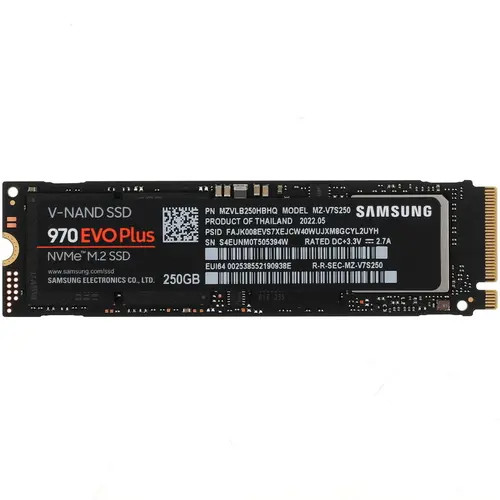 SSD накопитель Samsung 970 EVO Plus 250GB NVMе M.2 MZ-V7S250BW
