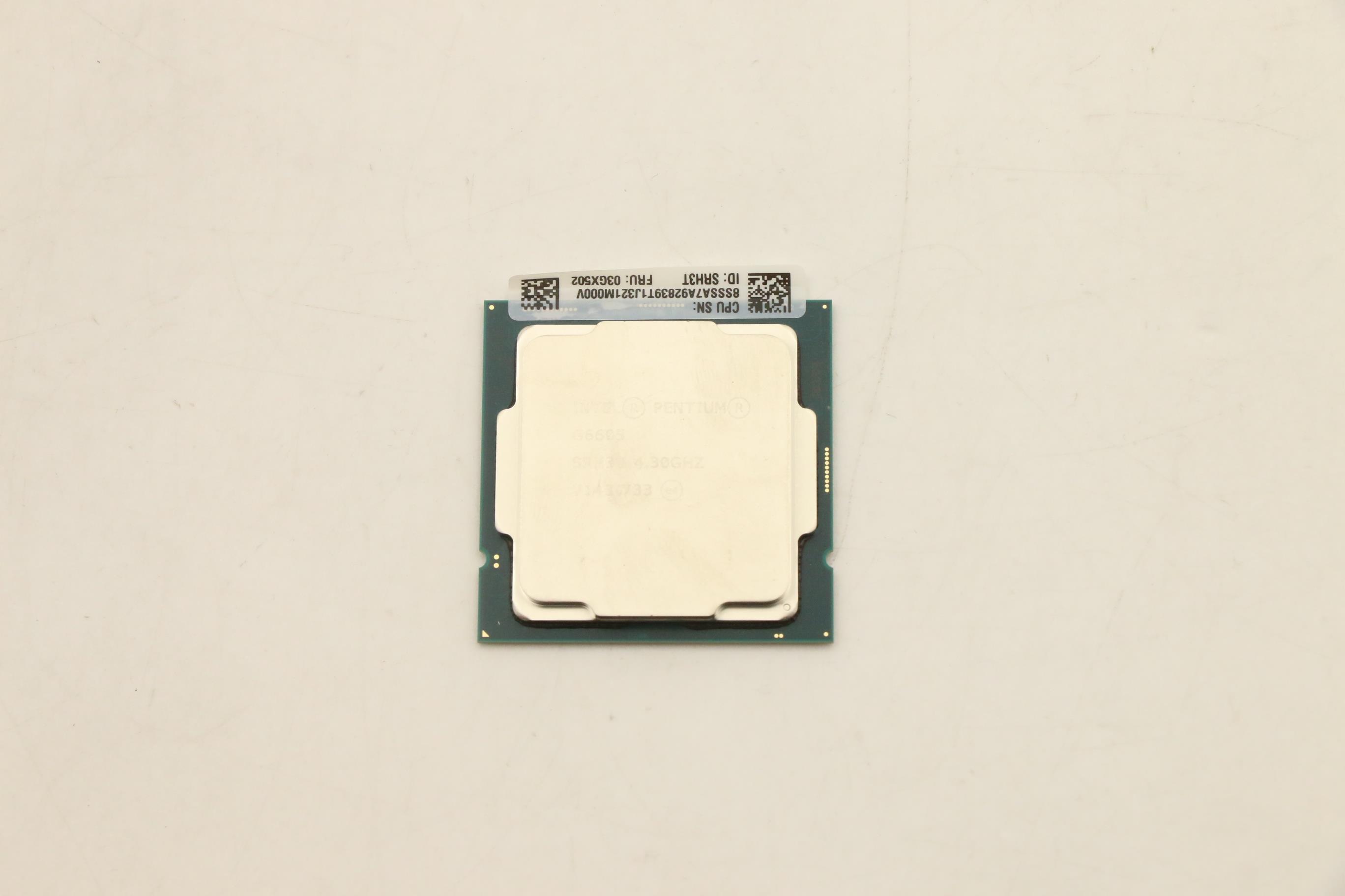 Процессор CPU, Intel, Pentium G6605, 2 Cores, 58W, 4.3GHz (03GX502)