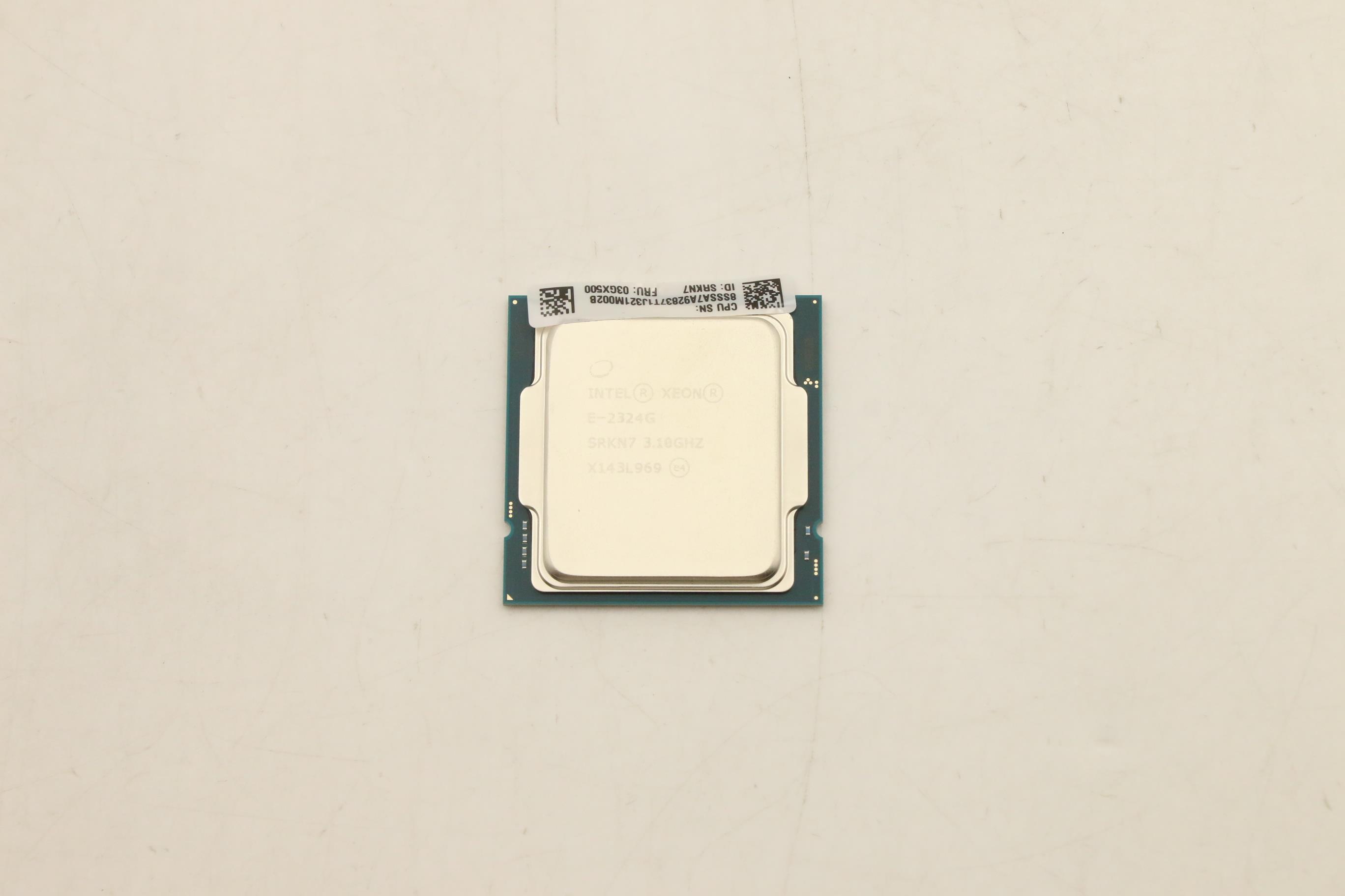 Процессор CPU, Intel, Xeon E-2324G, 4 Cores, 65W, 3.1GHz (03GX500)