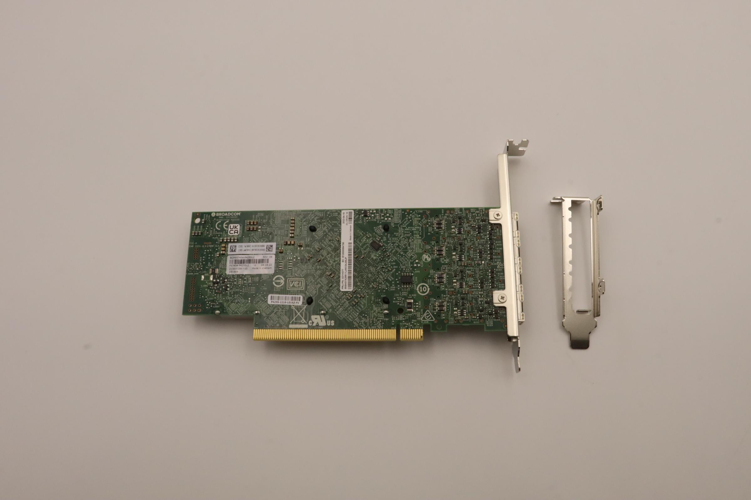 Сетевая карта Broadcom ThinkSystem 57454 10/25GbE SFP28 4-port PCIe Ethernet Adapter_V3 (02YH377)