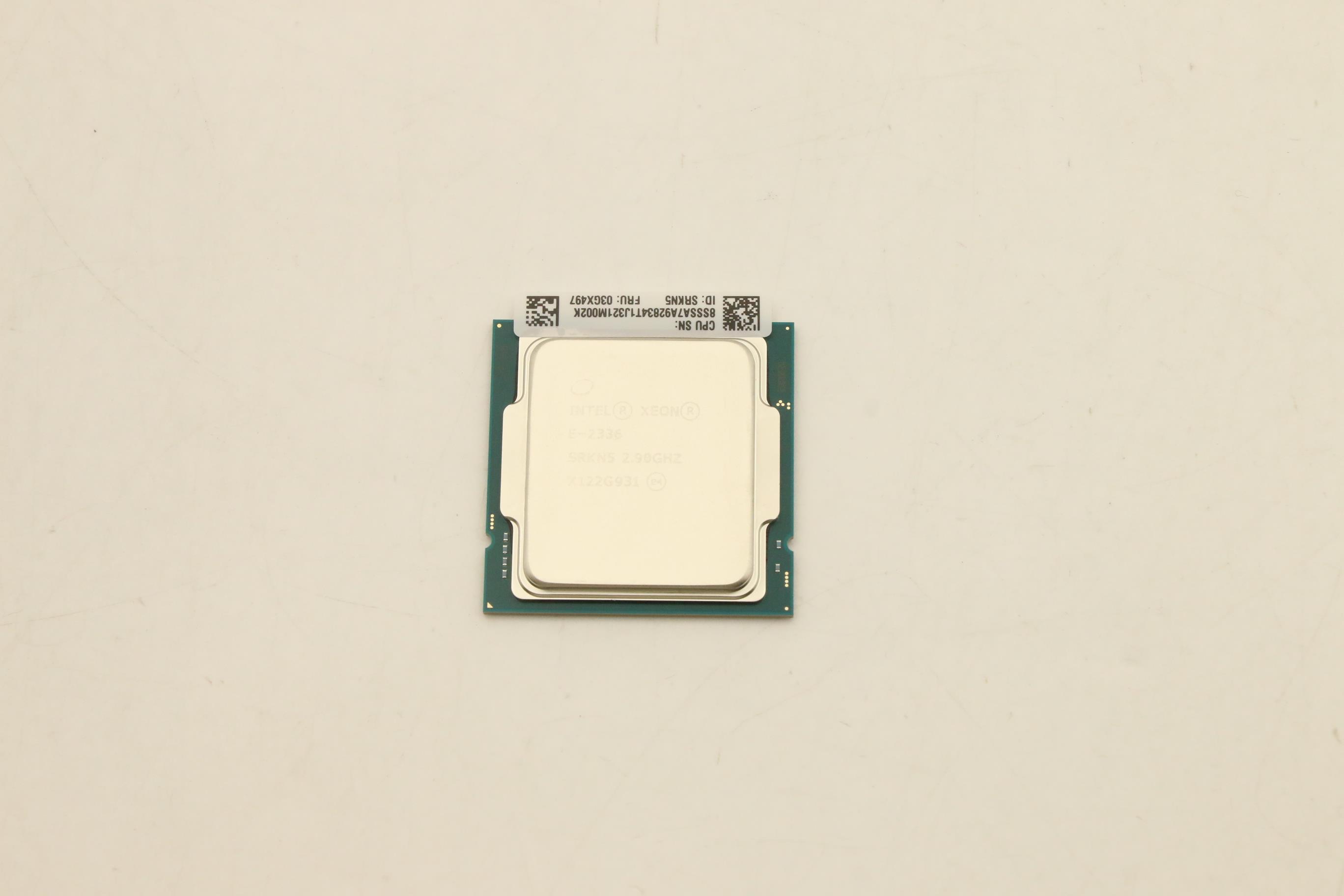 Процессор CPU, Intel, Xeon E-2336, 6 Cores, 65W, 2.9GHz (03GX497)
