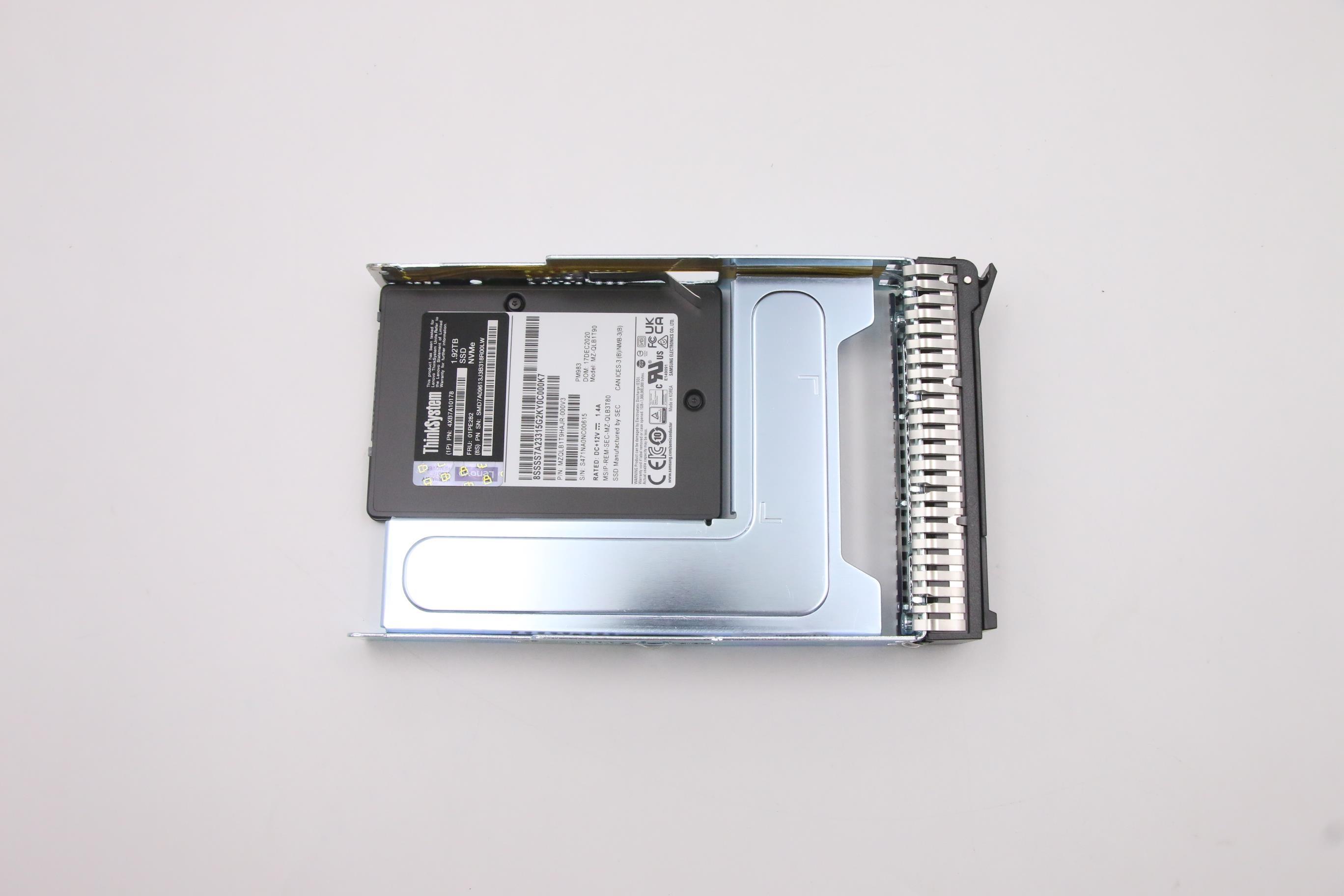 SSD накопитель Lenovo 3.5" PM983 1.92T Entry PCIe (01PE282)