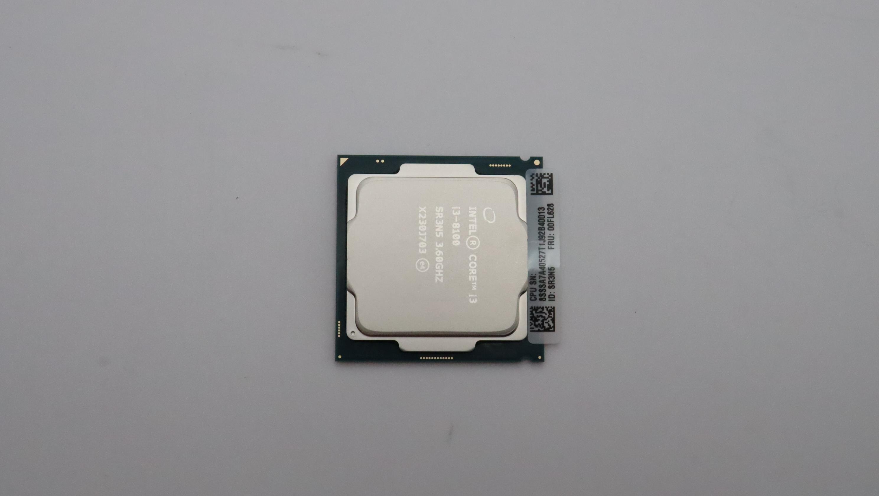 Процессор Intel Core i3-8100 4C+2 65W 3.6GHz CPU (00FL628)