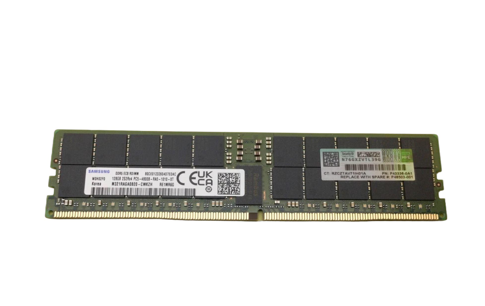 Оперативная память HPE 128GB ECC DDR5-4800B-R RDIMM P48503-001 P43336-0A1