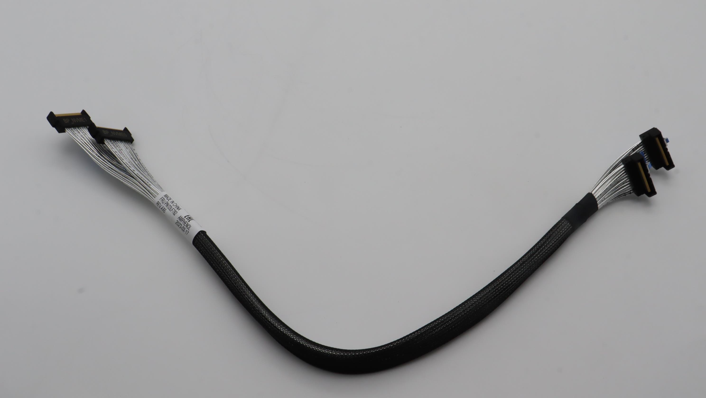 Кабель Lenovo Cable, internal, ThinkSystem SR635/SR655 V3 G5 MB PCIE 1/2 TO 4X2.5ANYBAY,MCIO X8-MCIO X8,450mm (03LF782)