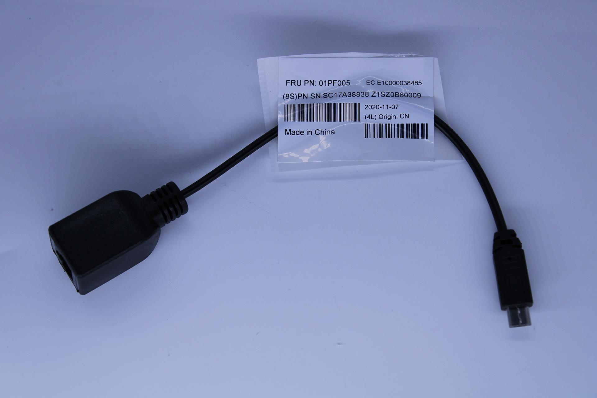 Кабель Lenovo CABLE KIT MICRO USB TO RJ45 (01PF005)