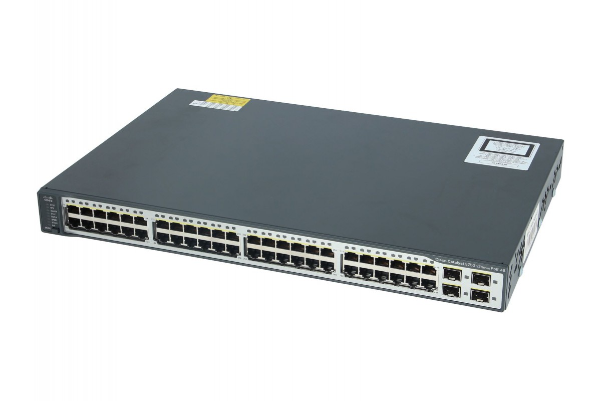 Коммутатор Cisco Catalyst WS-C3750V2-48PS-E (USED)