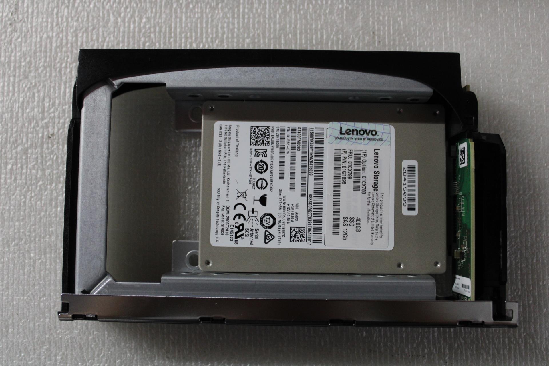 SSD накопитель Lenovo SSD Assembly, SAS, 2.5", 400GB 3DWPD 12.0Gb/s, Hot Swap, Internal Hard Drive, with tray (01CX799)