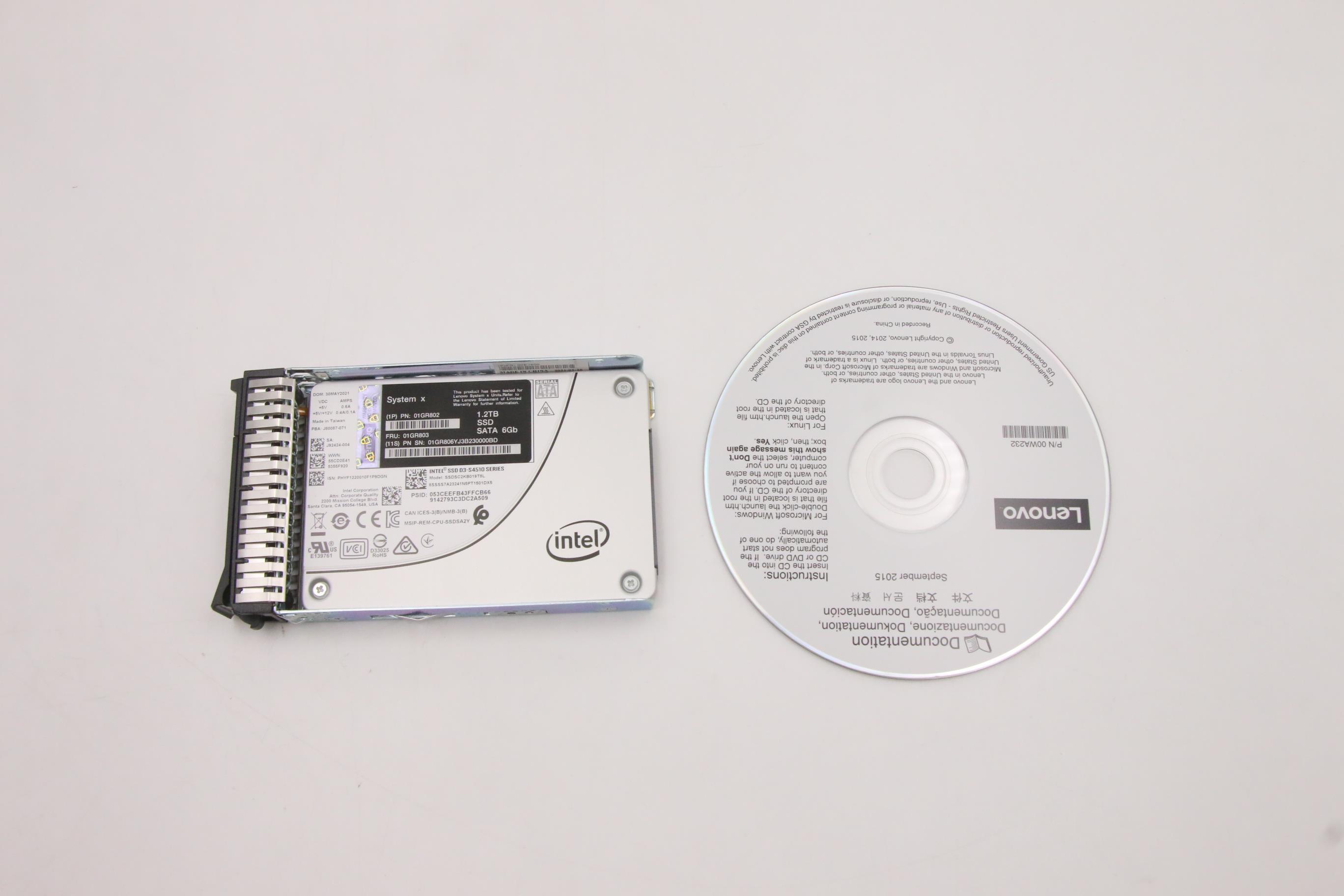 SSD накопитель Lenovo 1.2TB SATA G3HS 2.5"SSD FRU (01GR803)