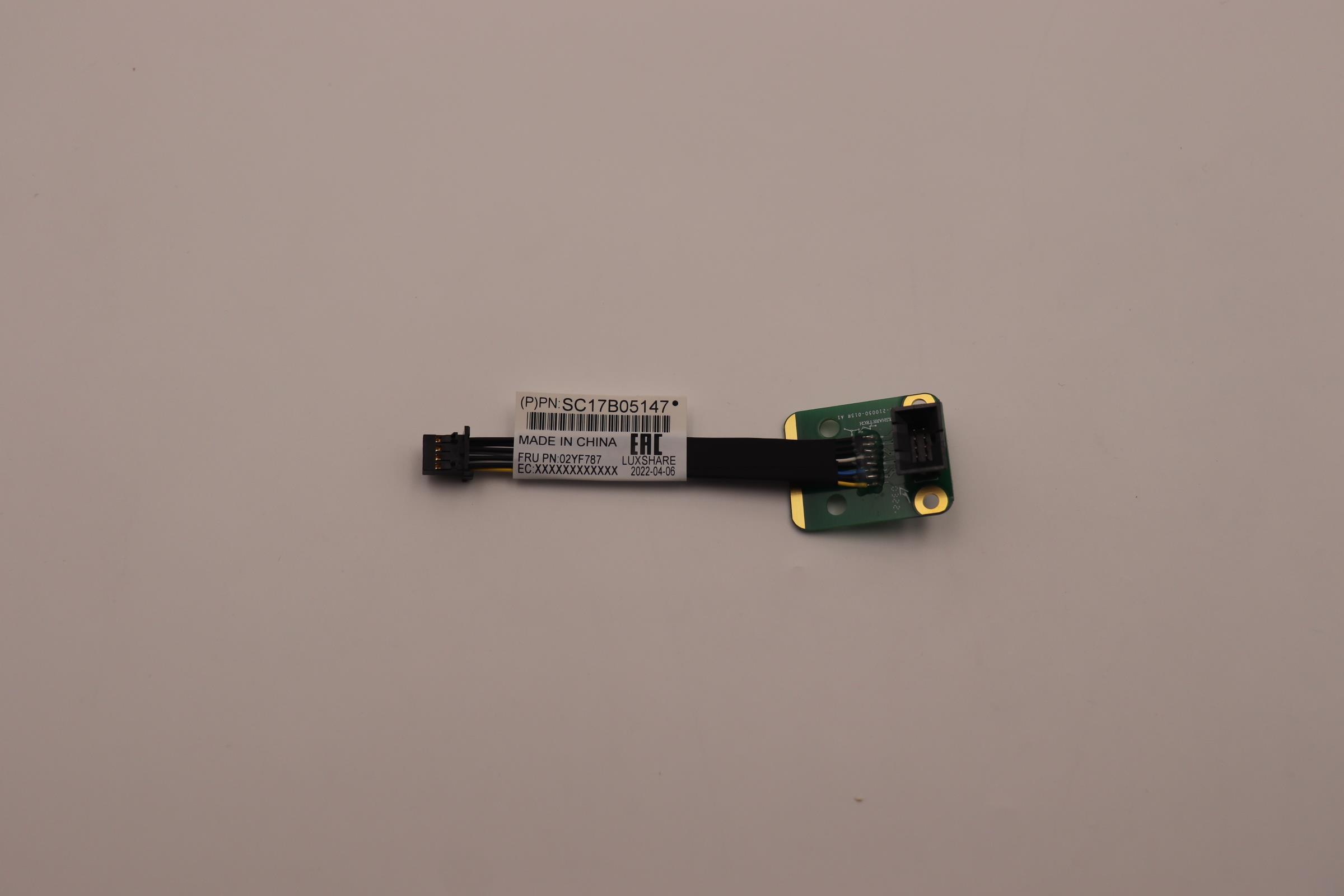 Кабель Lenovo Cable, internal,Fan Power Cable with board  (Picth2.0 2x4: 70mm) (02YF787)
