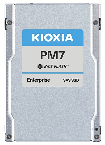 SSD накопитель 7.68TB SSD SAS ISE Read Intensive Kioxia KPM71RUG7T68 24Gbps 2.5in,1 DWPD, PM7-R Series, TLC, R/W 4200/4100 MB/s, IOPs 720K/175K, TBW 14016