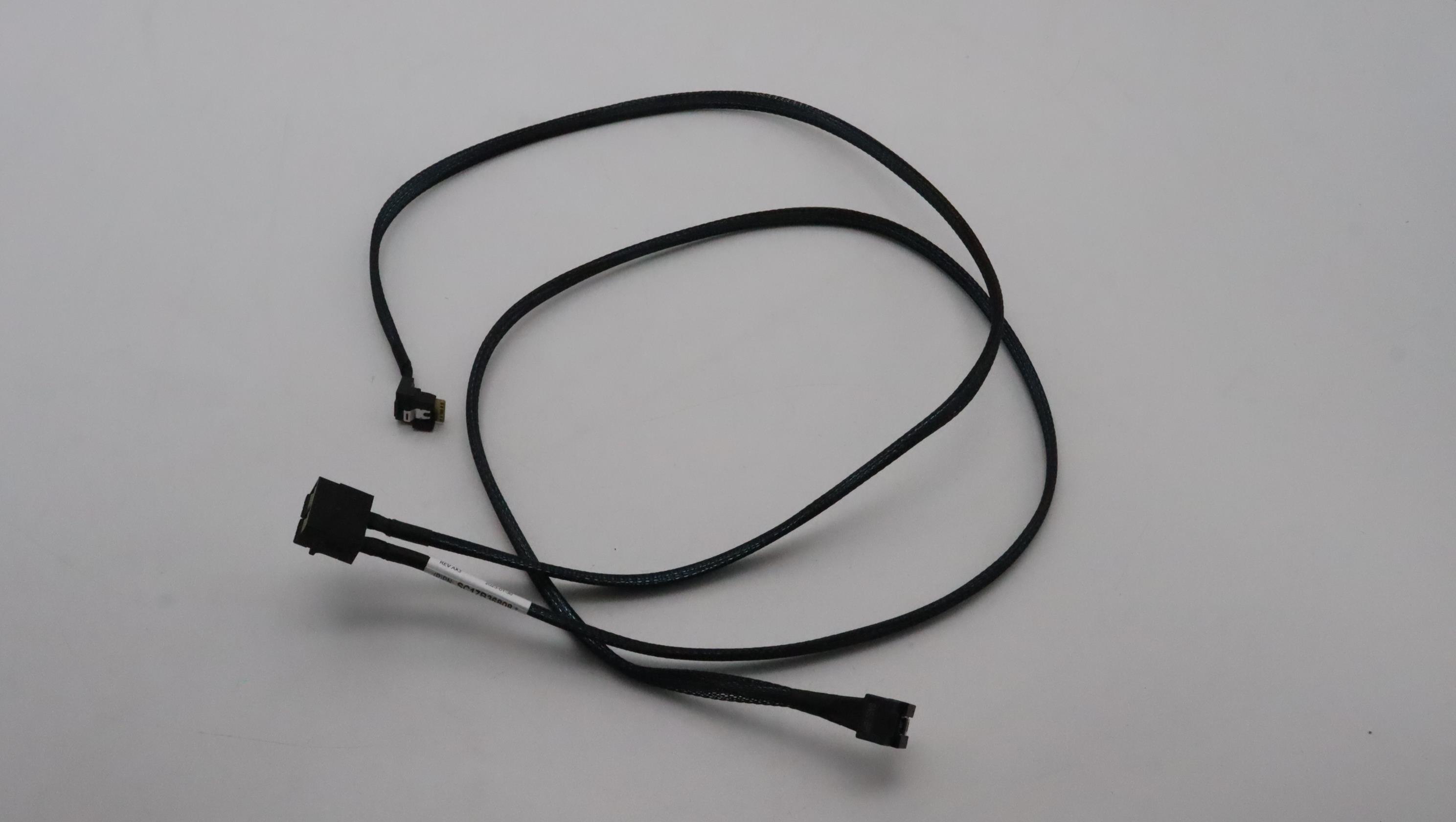 Кабель Lenovo Cable, Internal,PCIE Gen4 cable, MiniSAS HDx8 - 2*RA SLx4, Riser2 to Backplane, 880/760mm (03KM811)