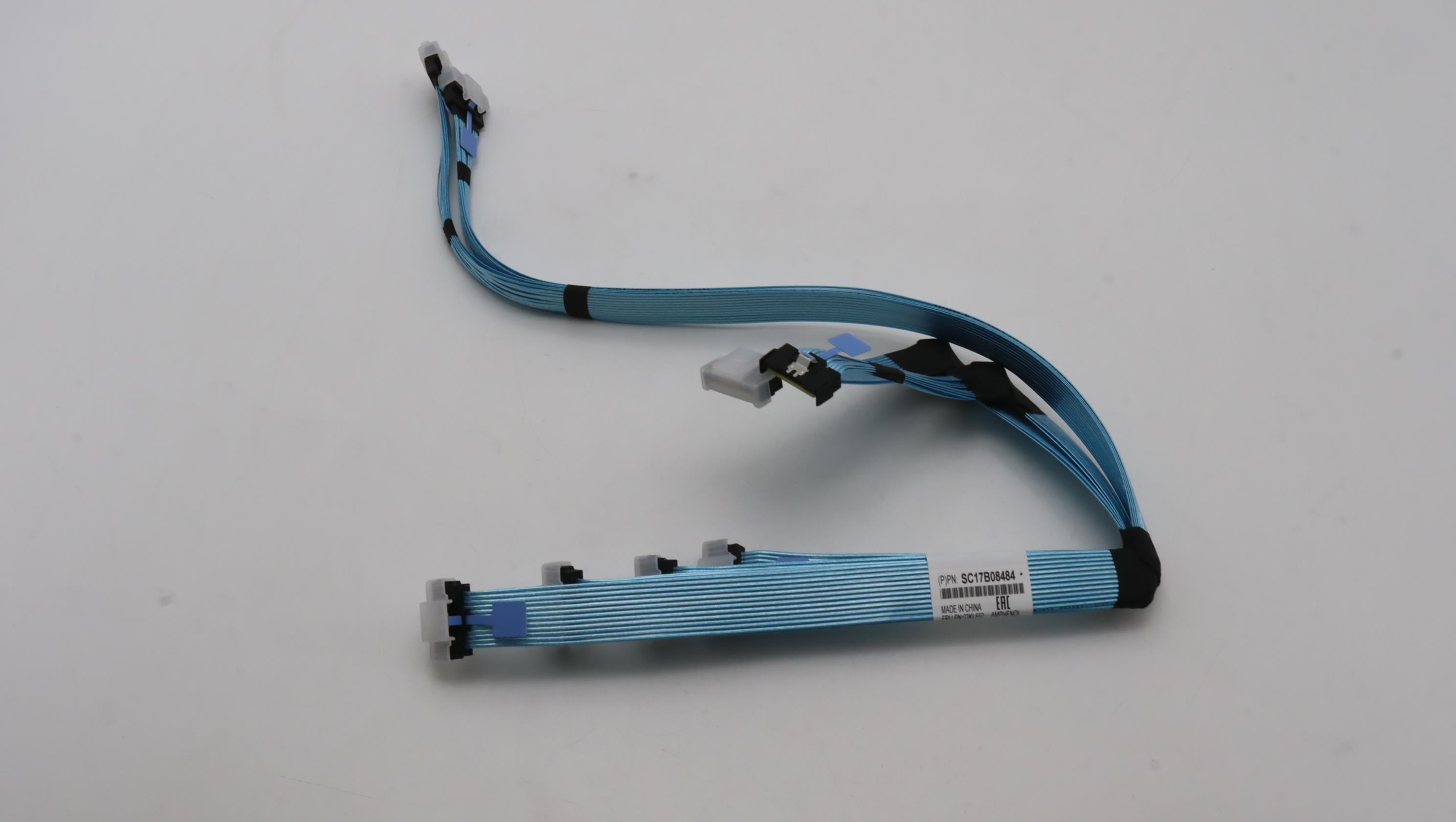 Кабель Lenovo Cable, Internal, MCIO8x 4in1L flat PCIE4 cable 16EDSFF (03KL552)