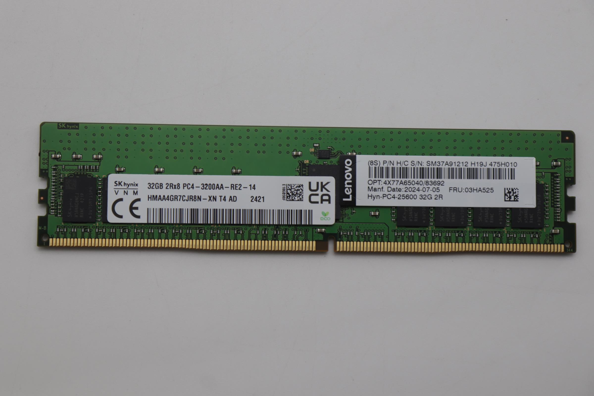 Оперативная память Lenovo HMAA4GR7CJR8N-XN 32G D4-32 (03HA525)