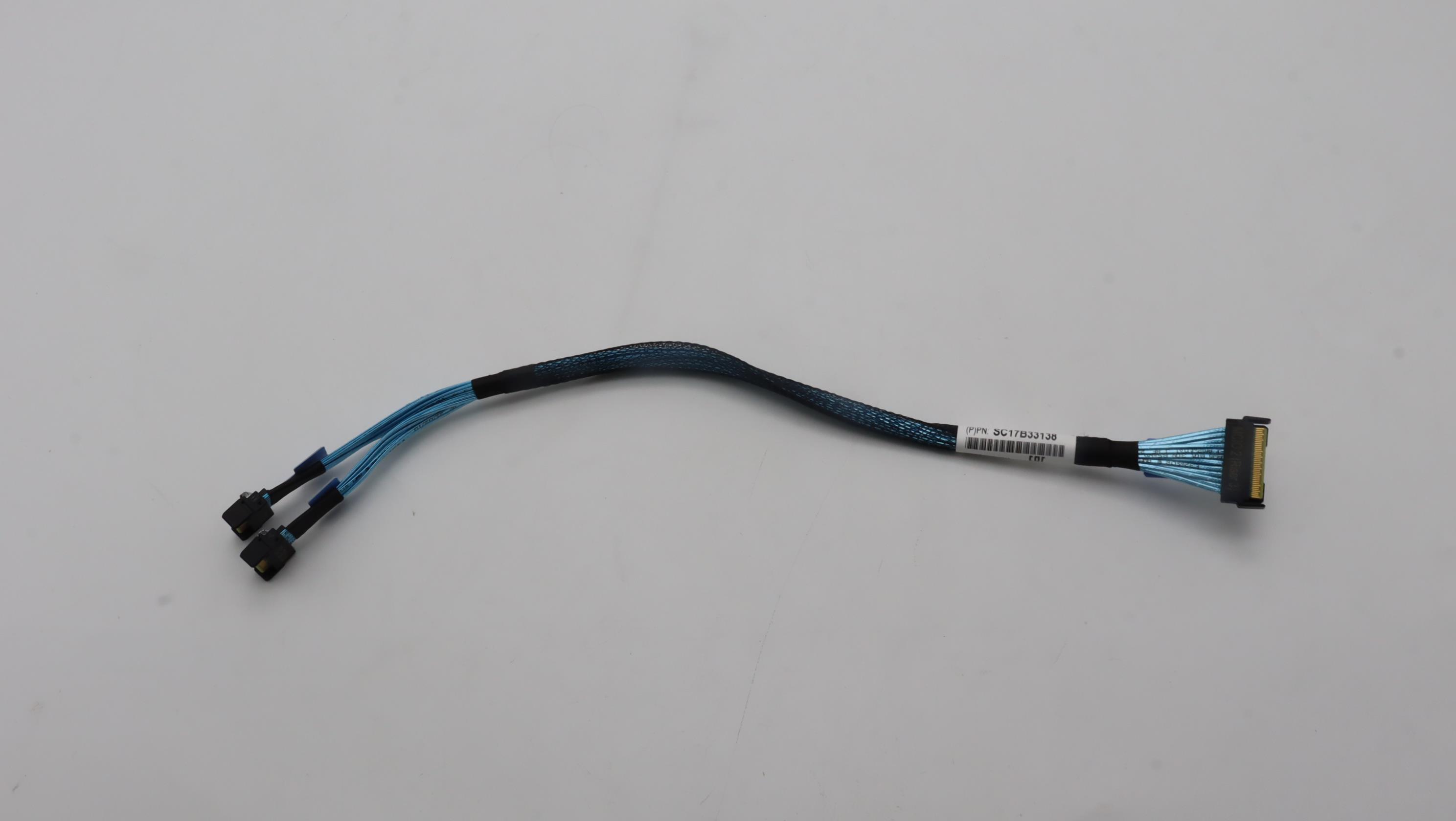 Кабель Lenovo Cable, Internal,PCIE Gen4 Cable, 2*MCIOx4-MCIOx8, 330mm (03KM877)