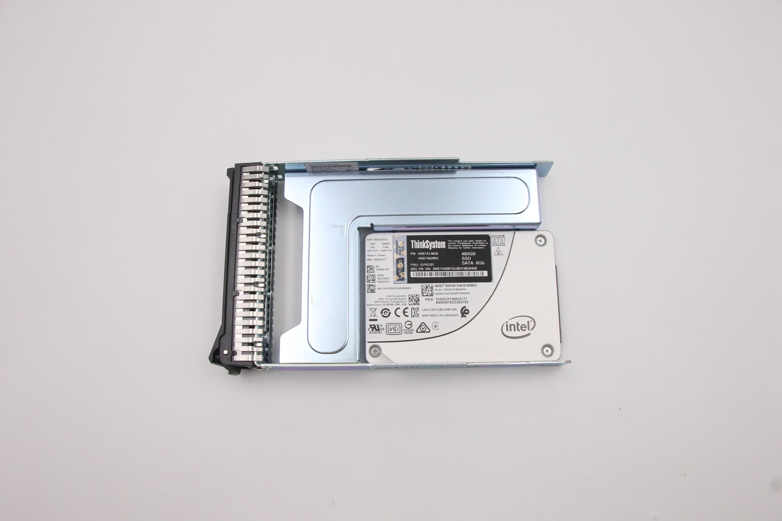 SSD накопитель Lenovo ThinkSystem 3.5" S4510 480GB Read Intensive SATA 6Gb HS SSD (01PE331)