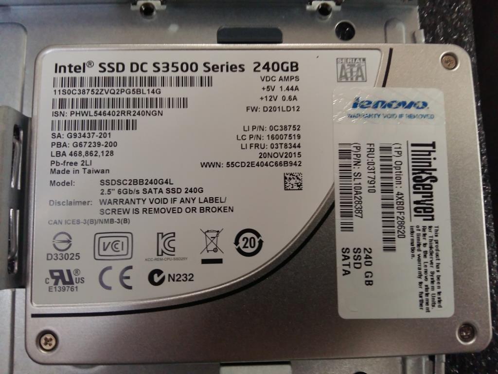 SSD накопитель Lenovo NHS SSD 240G 2.5" ASM (03T7910)