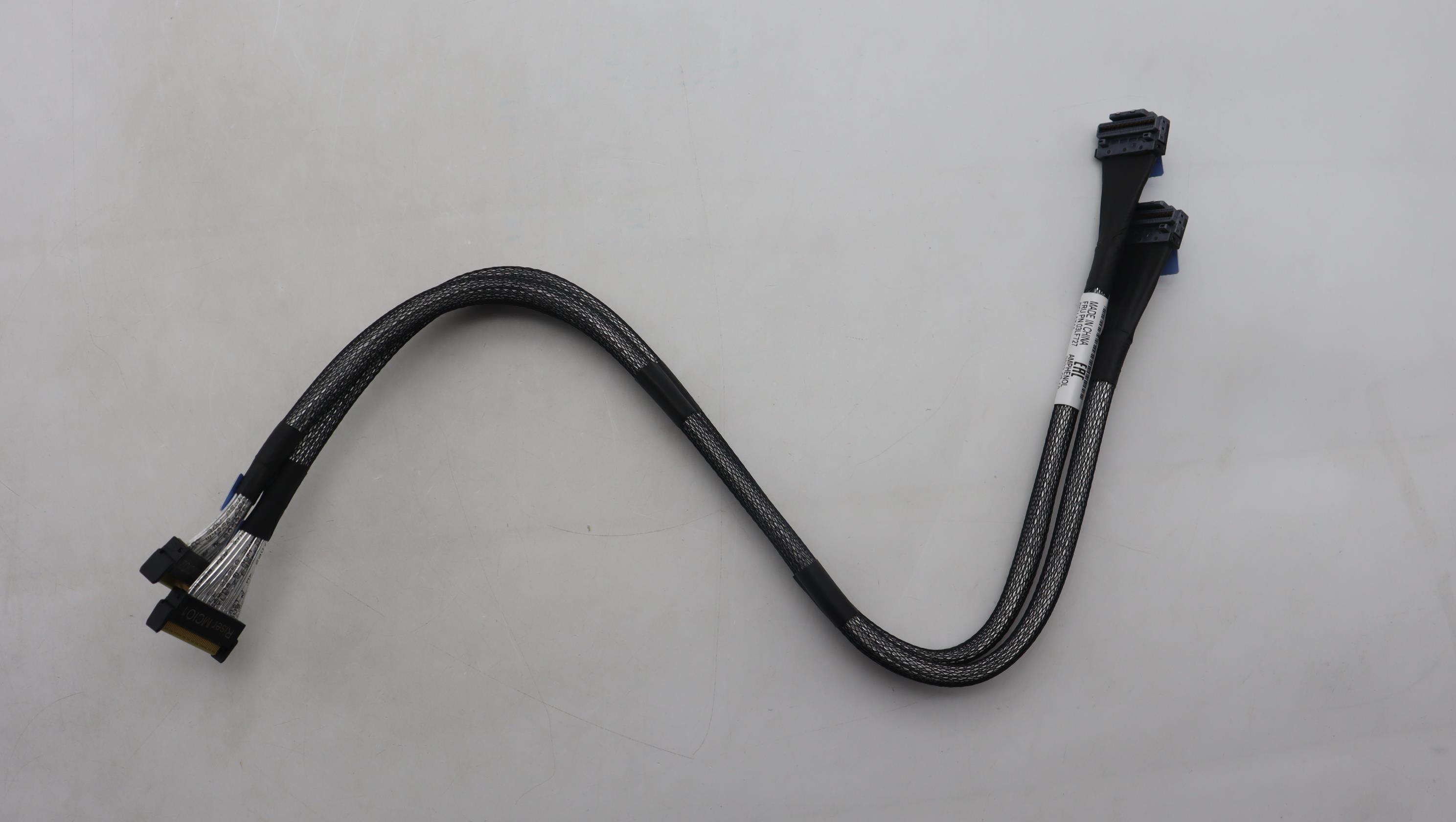 Кабель Lenovo Cable, Internal, ThinkSystem SR635/SR655 V3 PCIE Cable,MB PCIE 1-2 to LP Riser LEFT,470mm,SWIFTx8-MCIOX8 (03LF727)