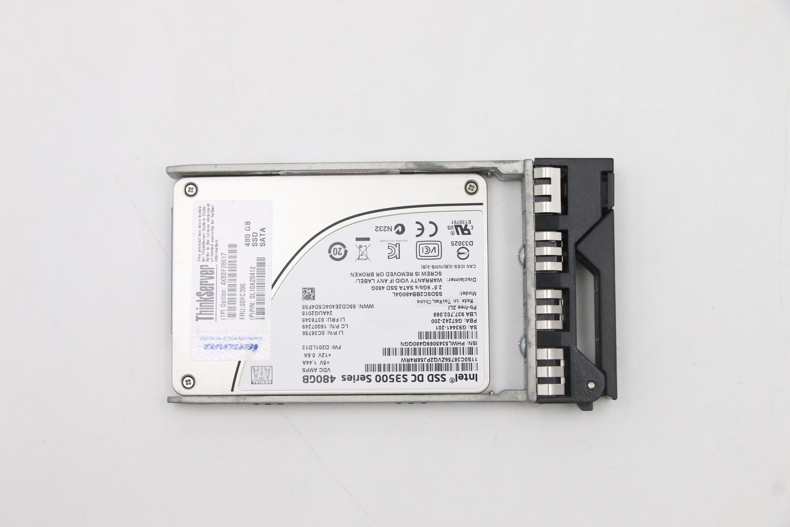 SSD накопитель Lenovo HS 480GB 6Gb SATA 2.5" SSD HS (00FC396)