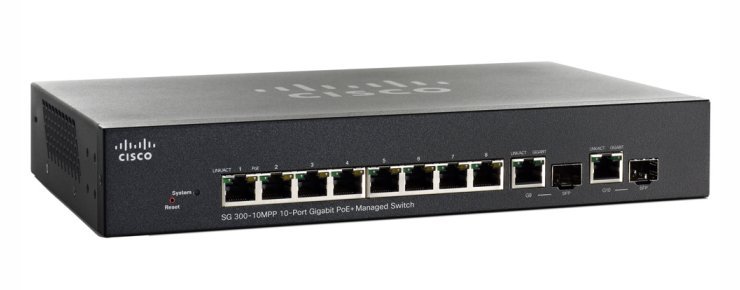 Коммутатор Cisco SG300-10MPP